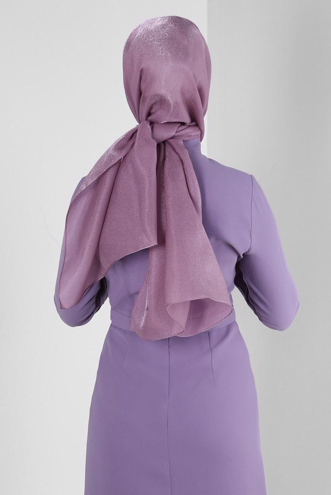 Vêtements hijab POUDRE CHÂLE À PAILLETTES ALVINA 8240 - ALVİNA