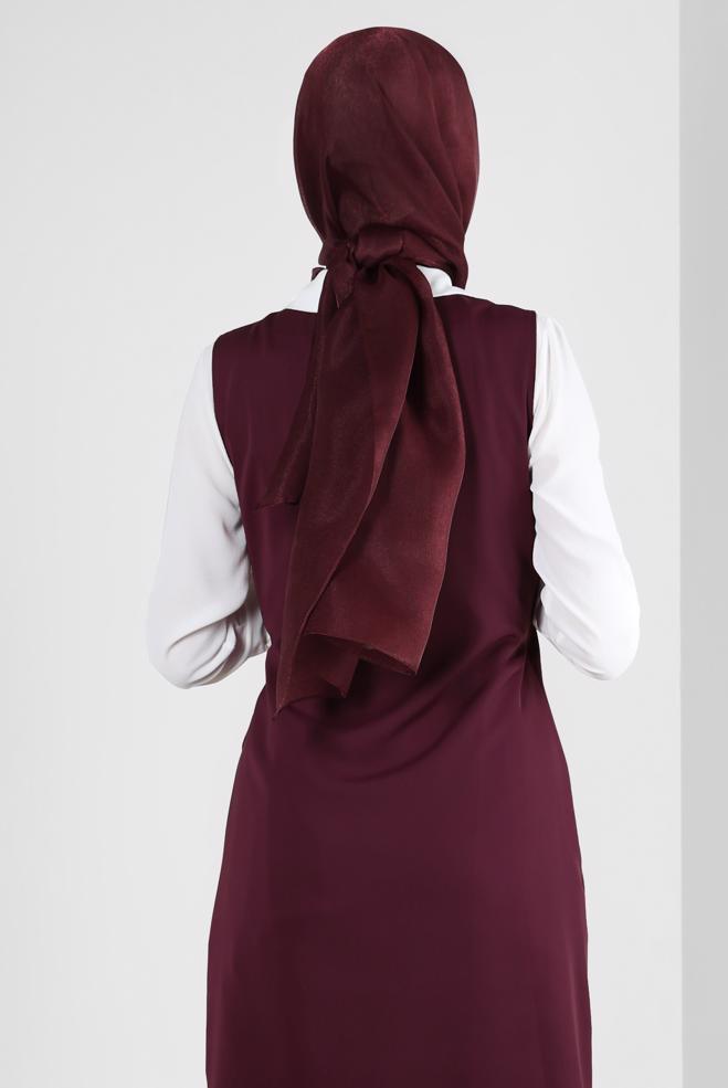 Vêtements hijab ROUGE BORDEAUX CHÂLE À PAILLETTES ALVINA 8240 - ALVİNA