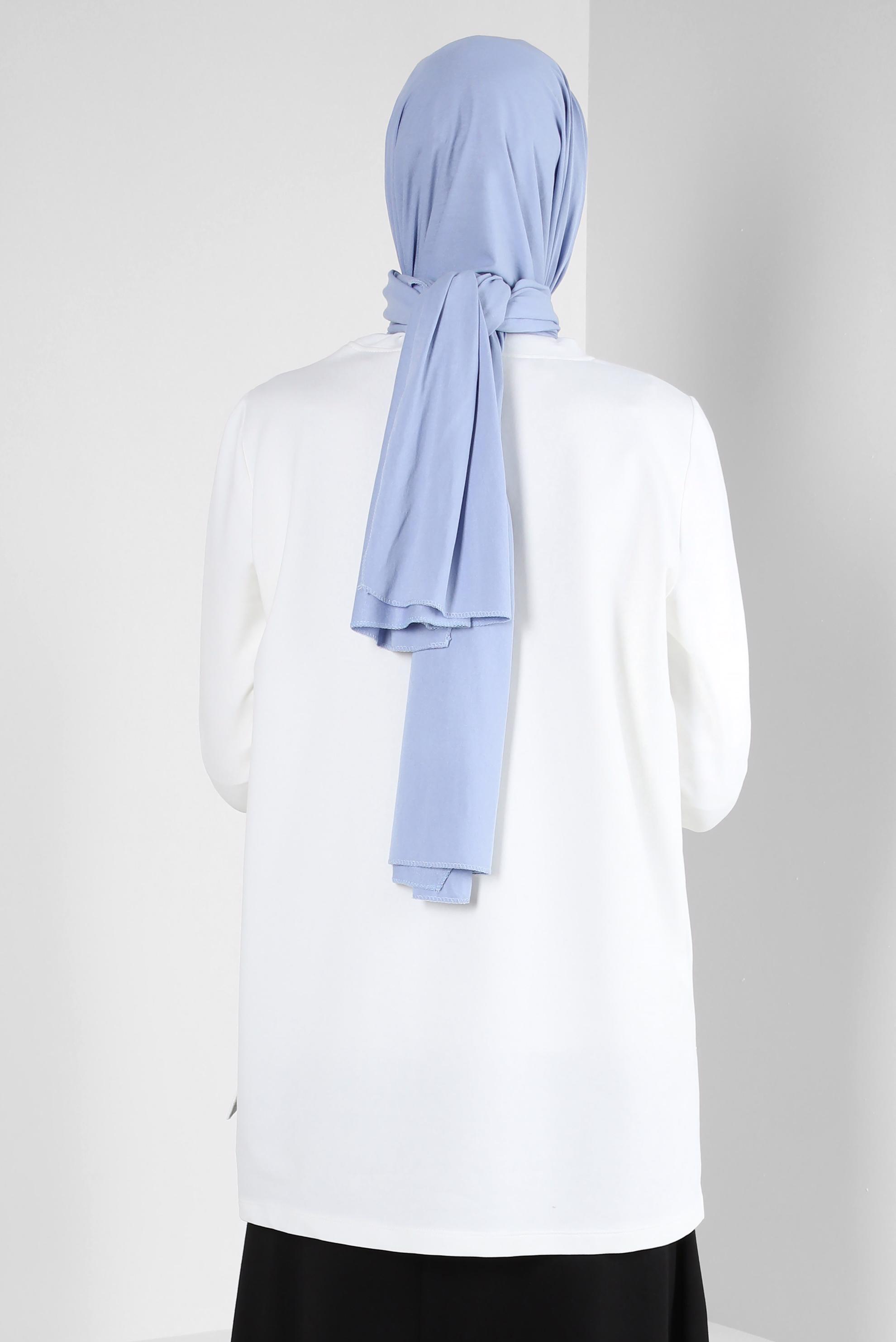 Tesettür giyim MAVİ ALVİNA PENYE ŞAL 8251