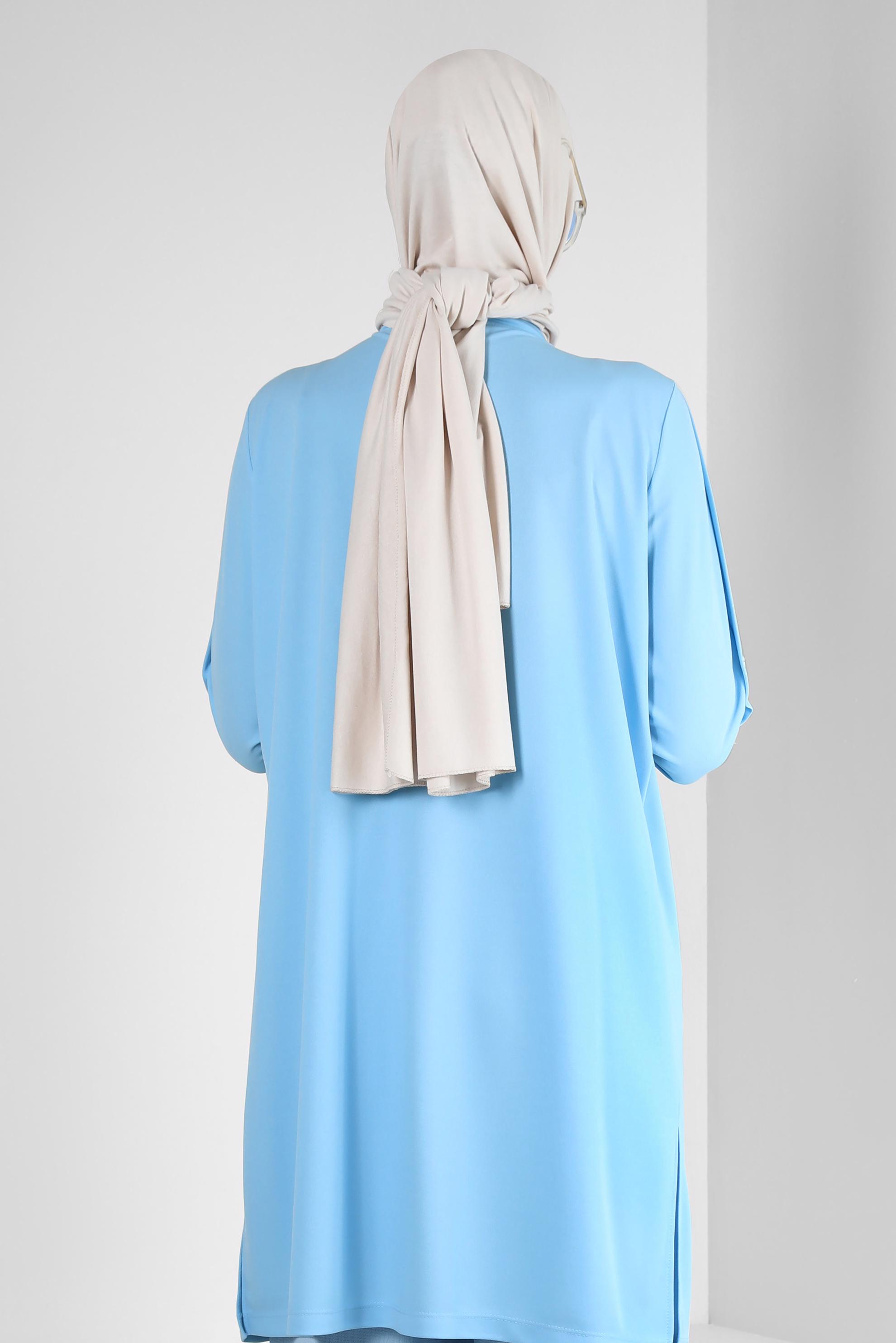 Tesettür giyim BEJ ALVİNA PENYE ŞAL 8251