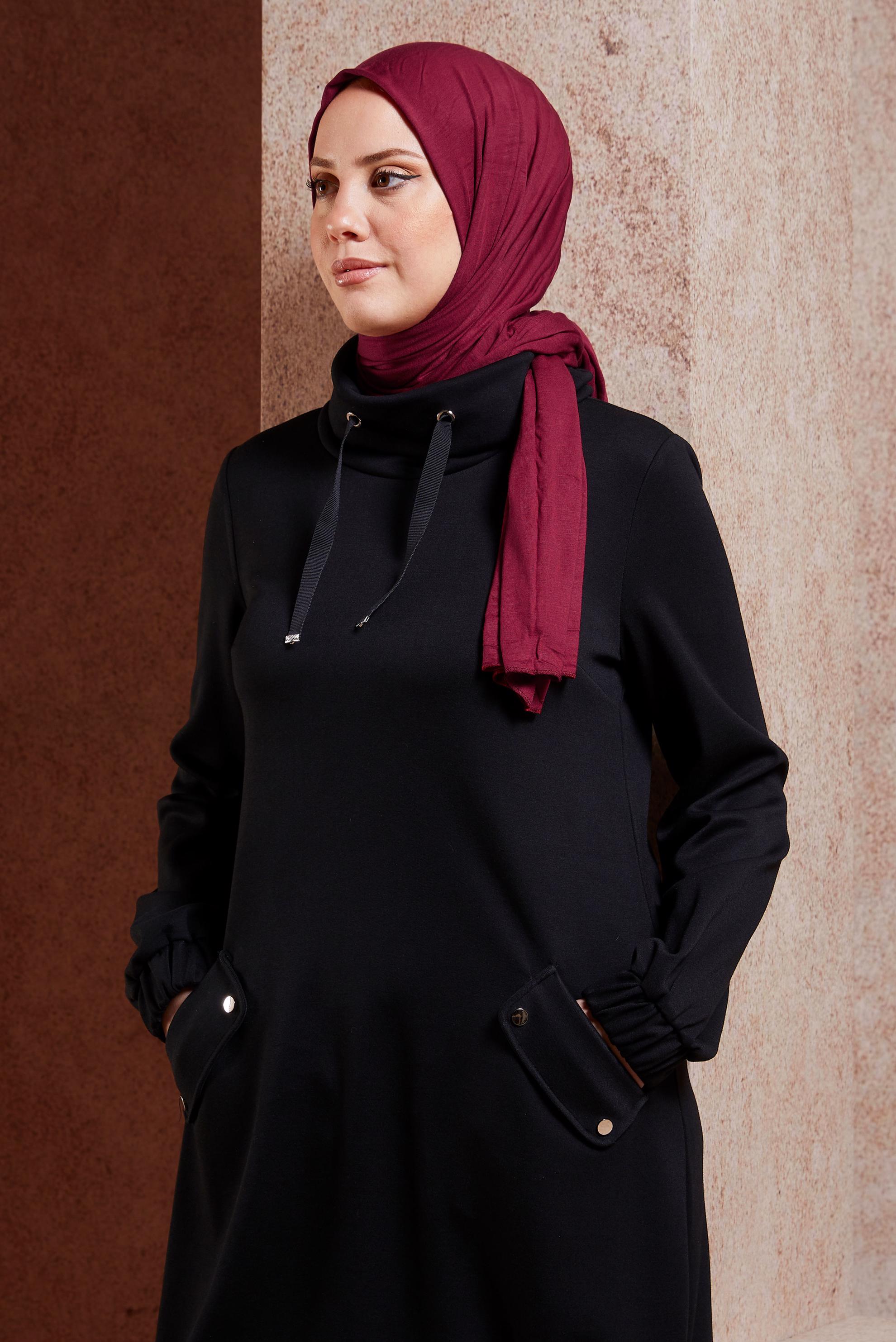 Tesettür giyim BORDO ALVİNA PENYE ŞAL 8251