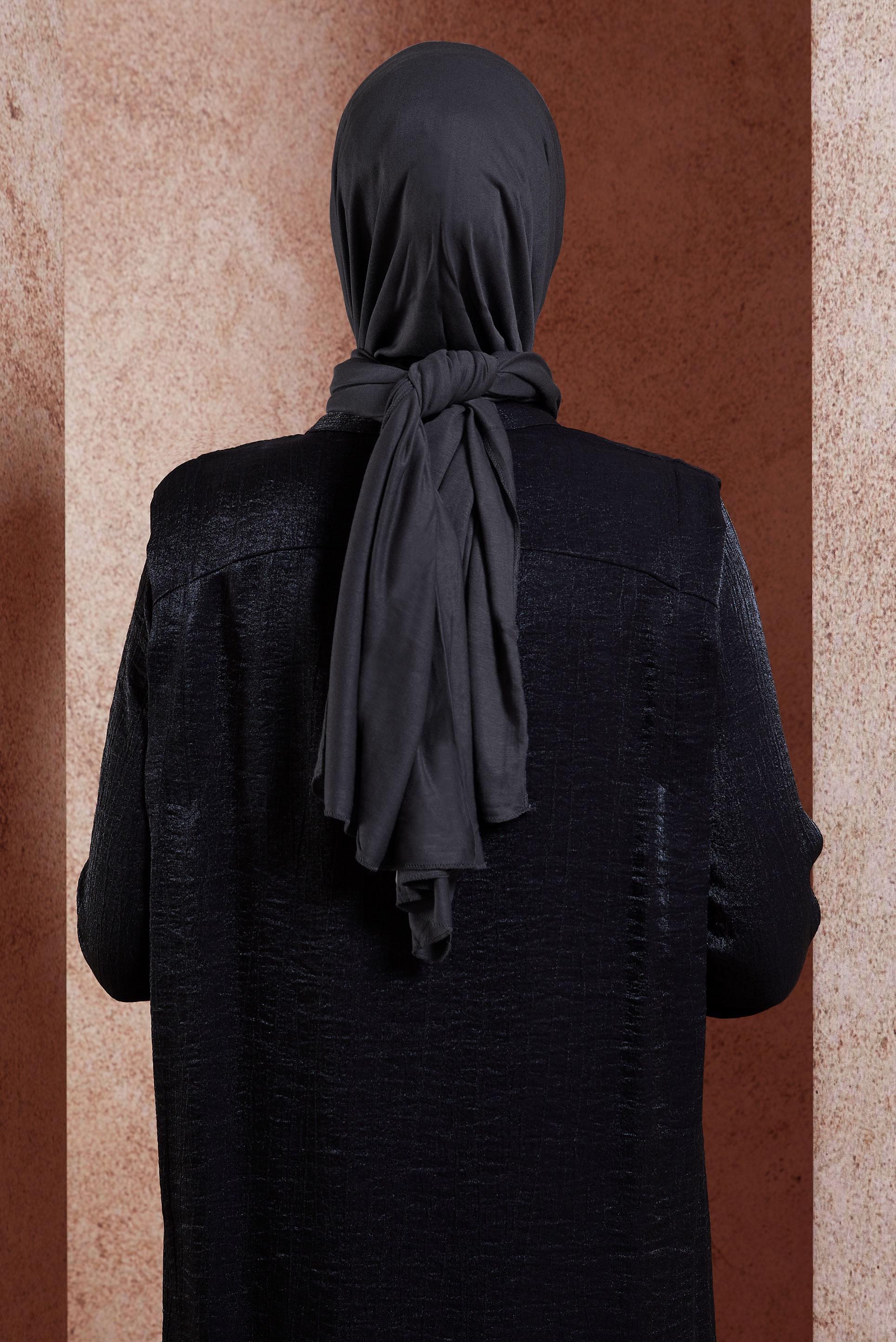 Tesettür giyim GRİ ALVİNA PENYE ŞAL 8251