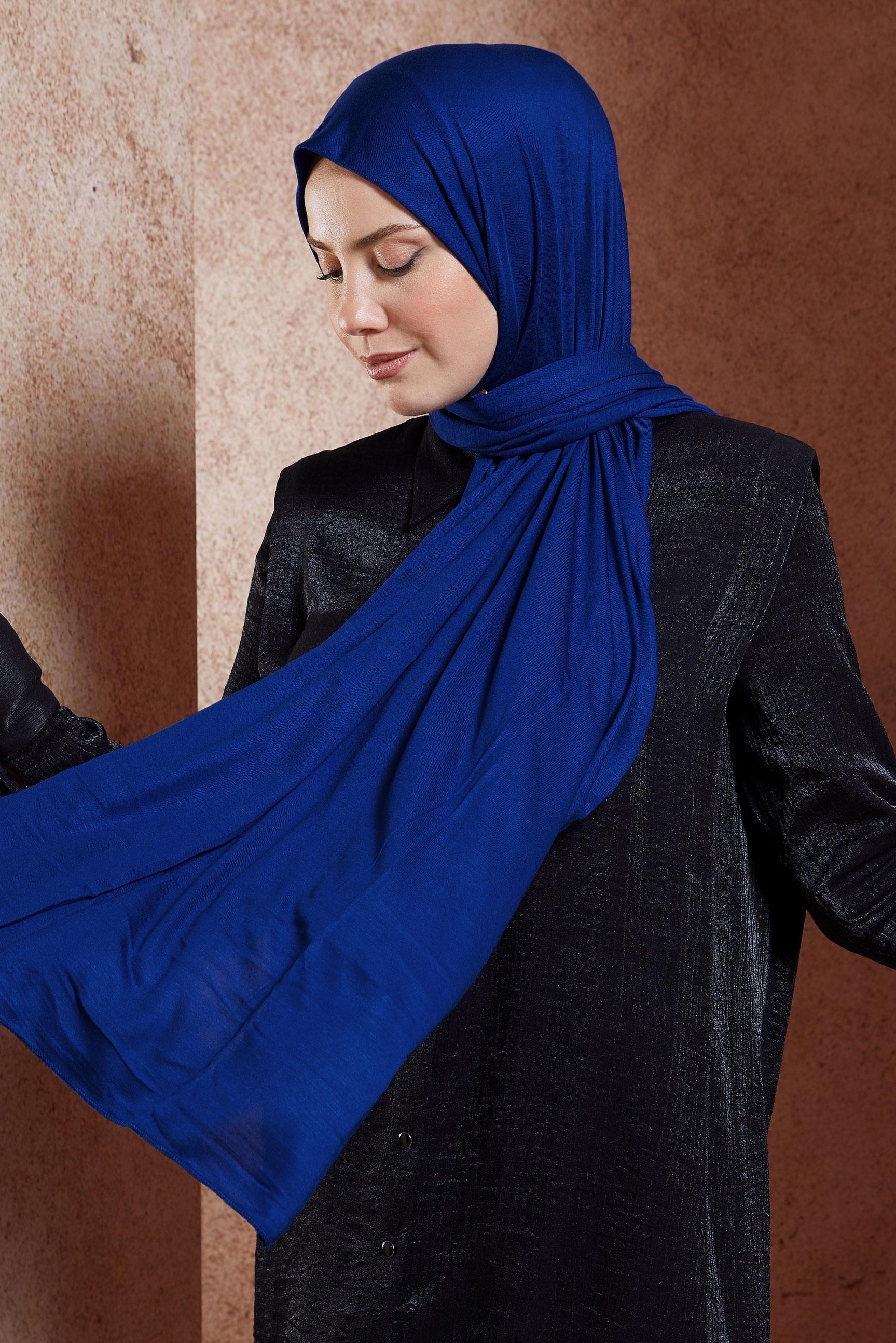Tesettür giyim LACİVERT ALVİNA PENYE ŞAL 8251
