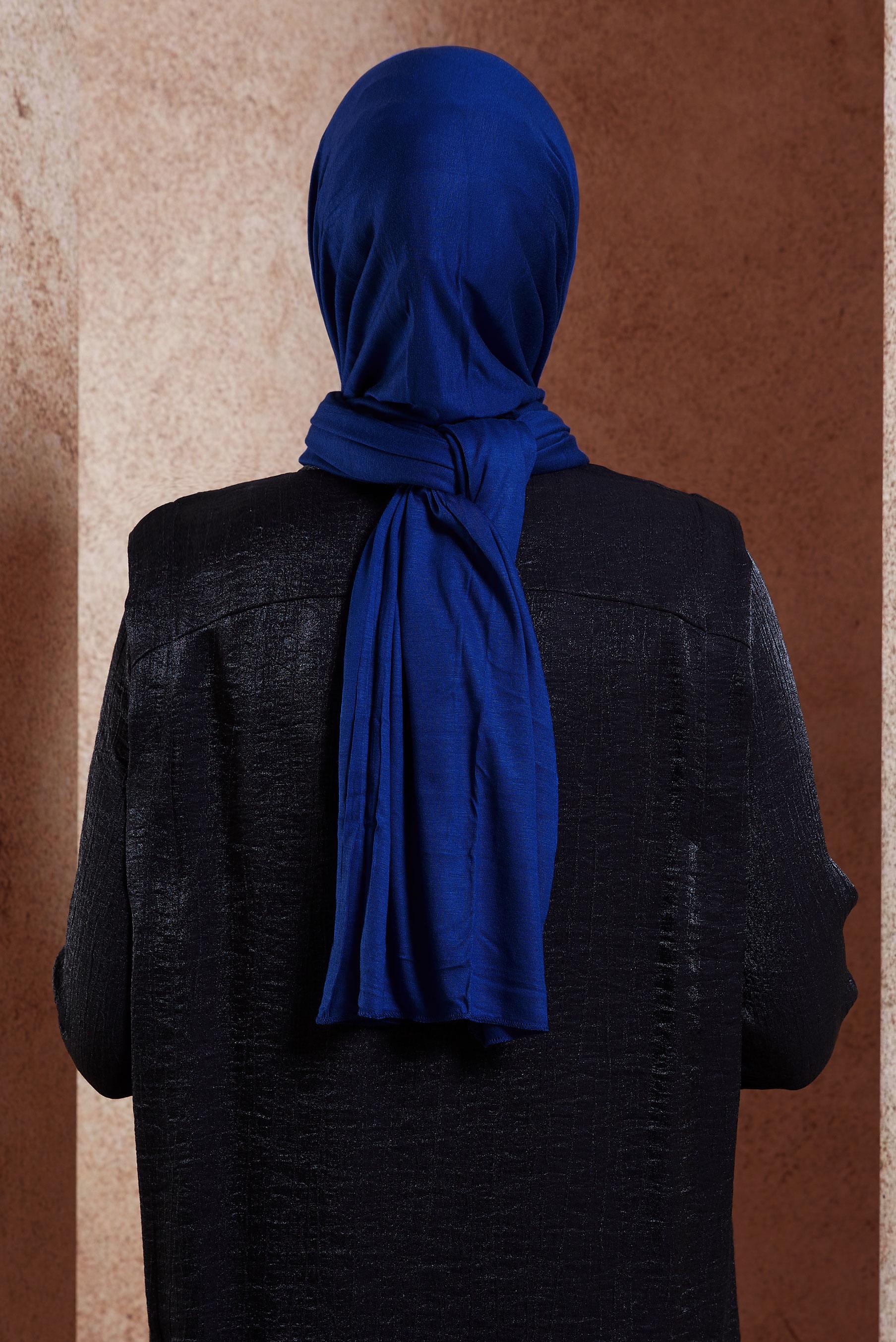 Tesettür giyim LACİVERT ALVİNA PENYE ŞAL 8251