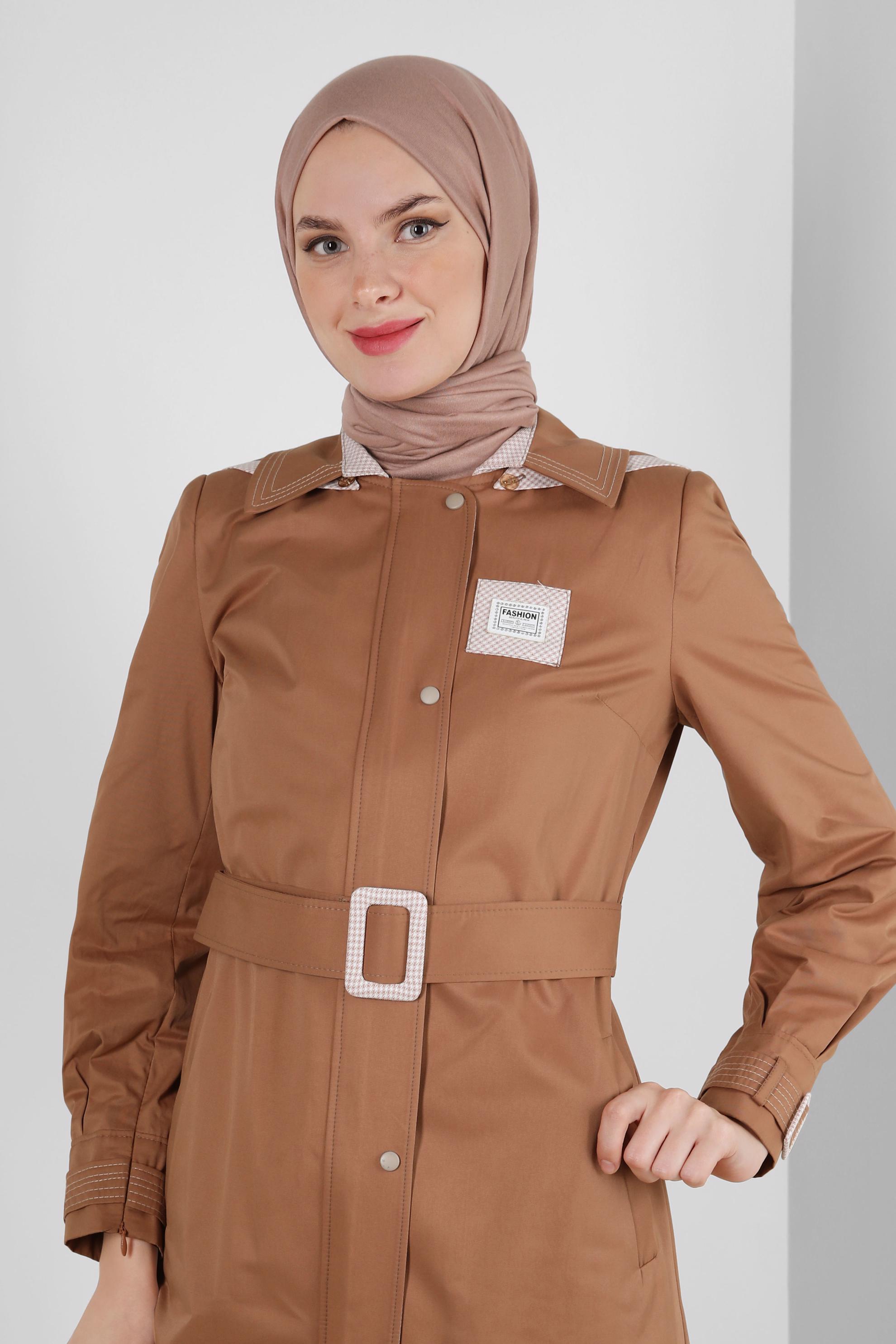 Tesettür giyim PUDRA ALVİNA PENYE ŞAL 8251