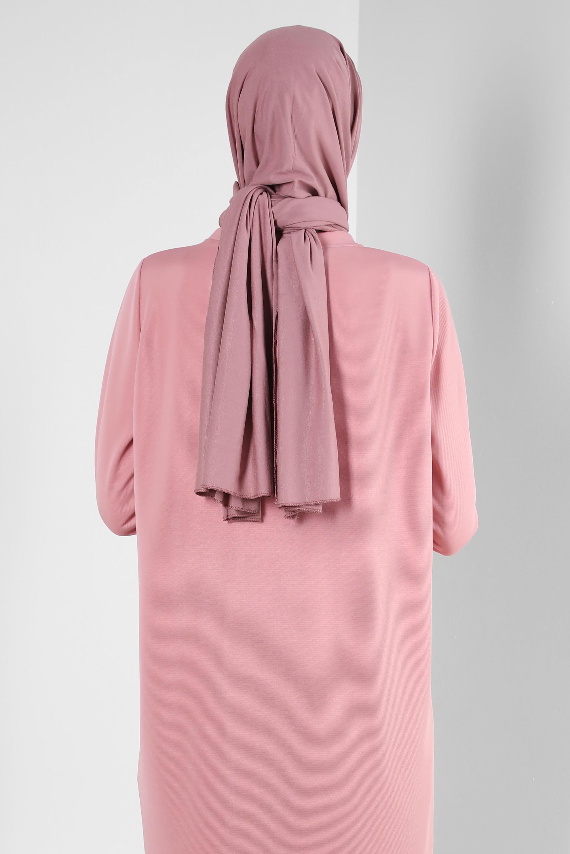 Tesettür giyim PEMBE ALVİNA PENYE ŞAL 8251