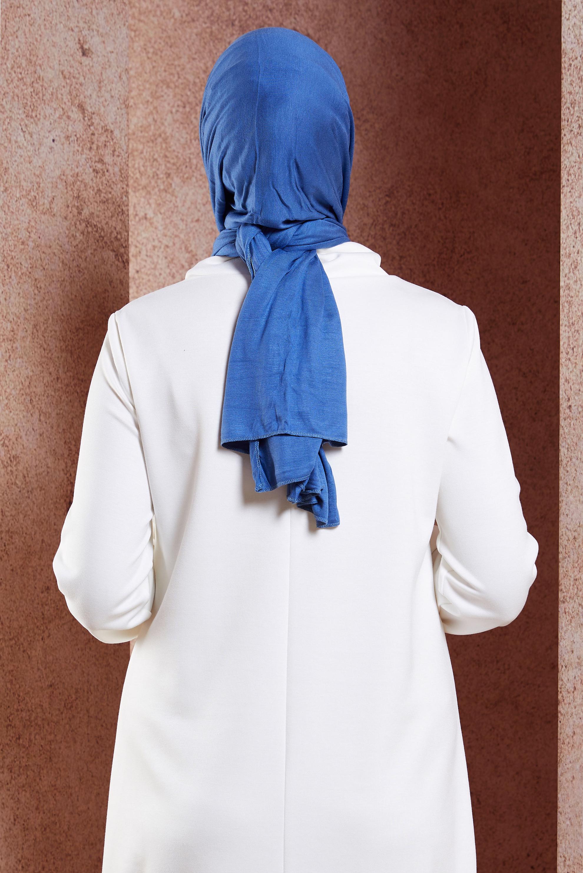 Tesettür giyim LACİVERT ALVİNA PENYE ŞAL 8251