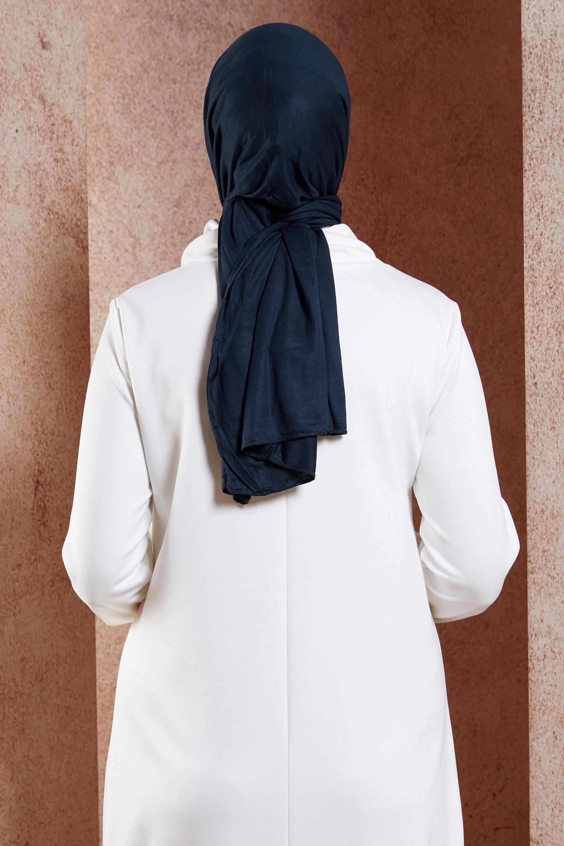 Tesettür giyim LACİVERT ALVİNA PENYE ŞAL 8251