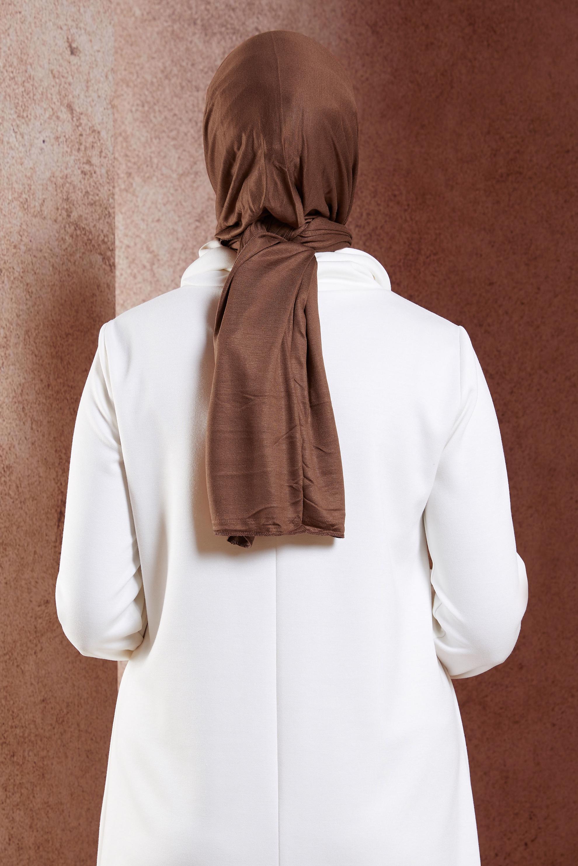 Tesettür giyim TABA ALVİNA PENYE ŞAL 8251