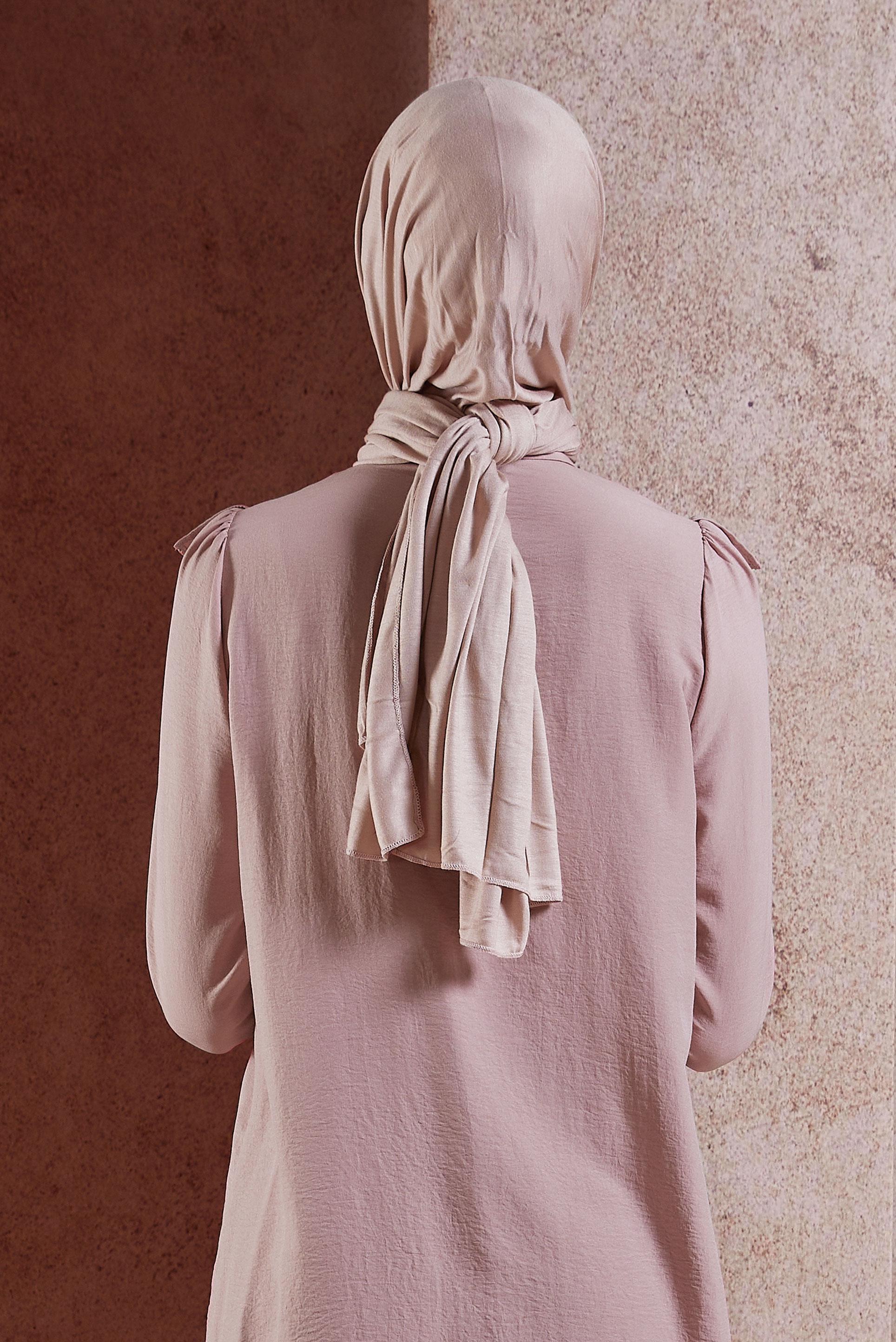 Tesettür giyim KAHVE ALVİNA PENYE ŞAL 8251