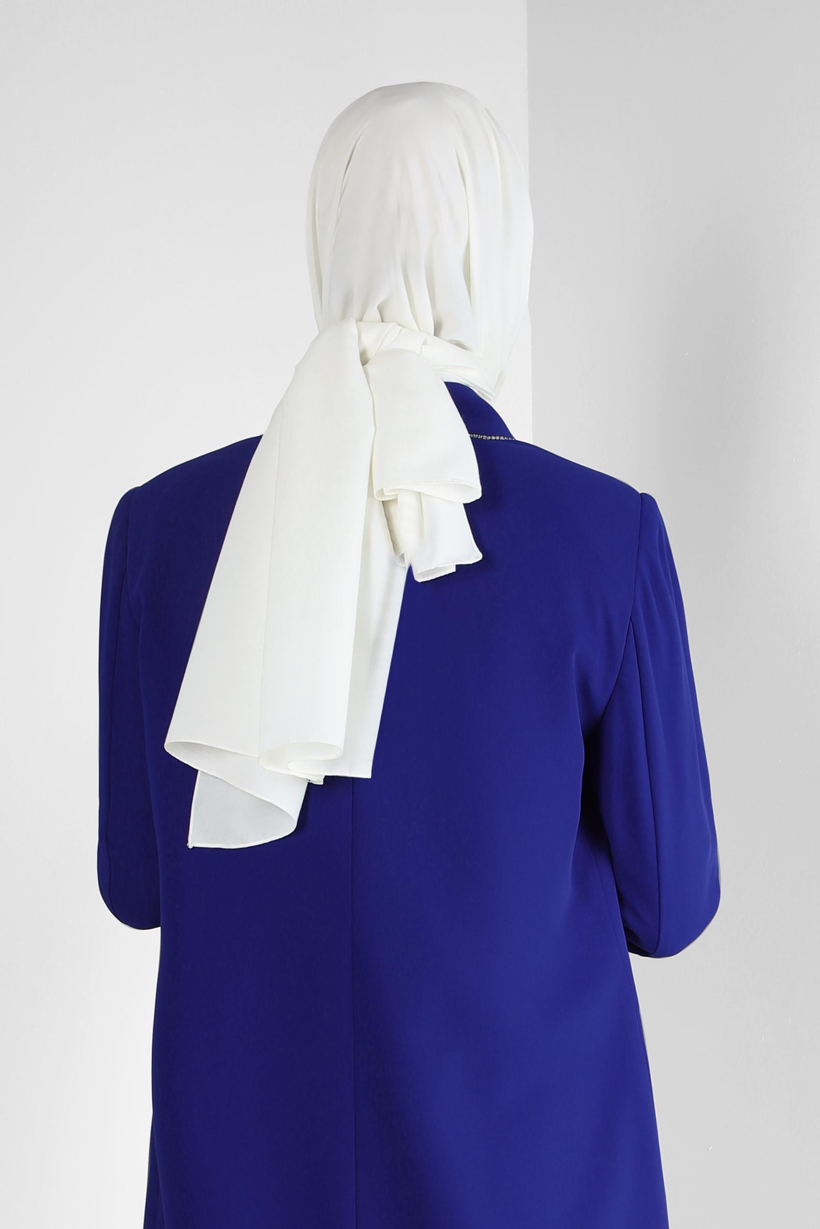 Tesettür giyim EKRU ALVİNA DÜZ PAMUK ŞAL 8253