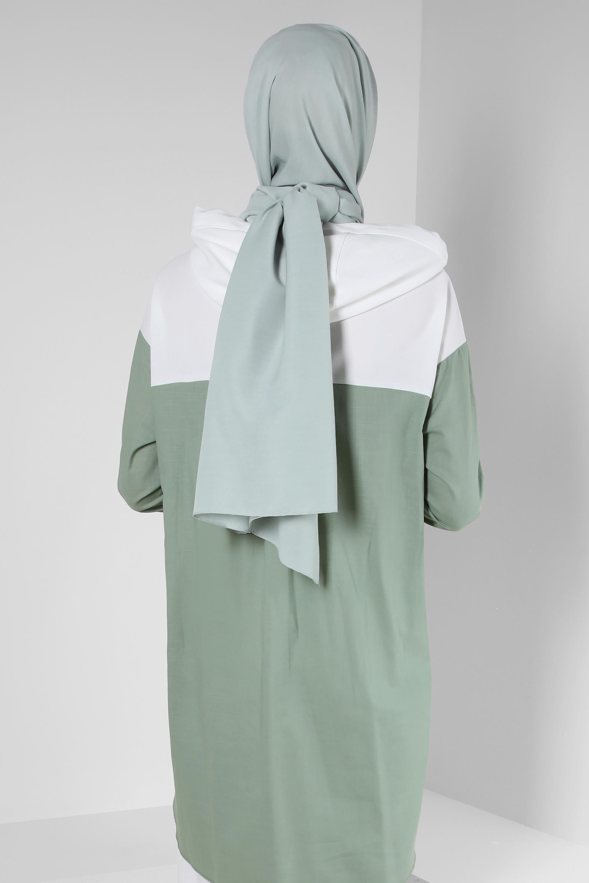 Tesettür giyim MAVİ ALVİNA DÜZ PAMUK ŞAL 8253