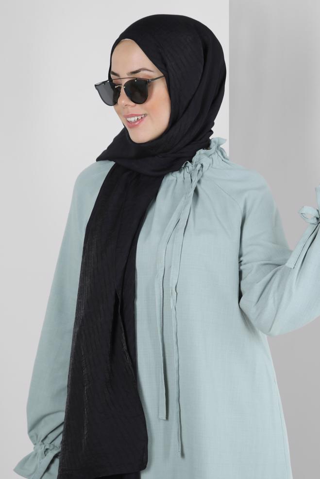 Tesettür giyim  ALVİNA ÇİZGİ DESENLİ VİSKON ŞAL 8256 - ALVİNA