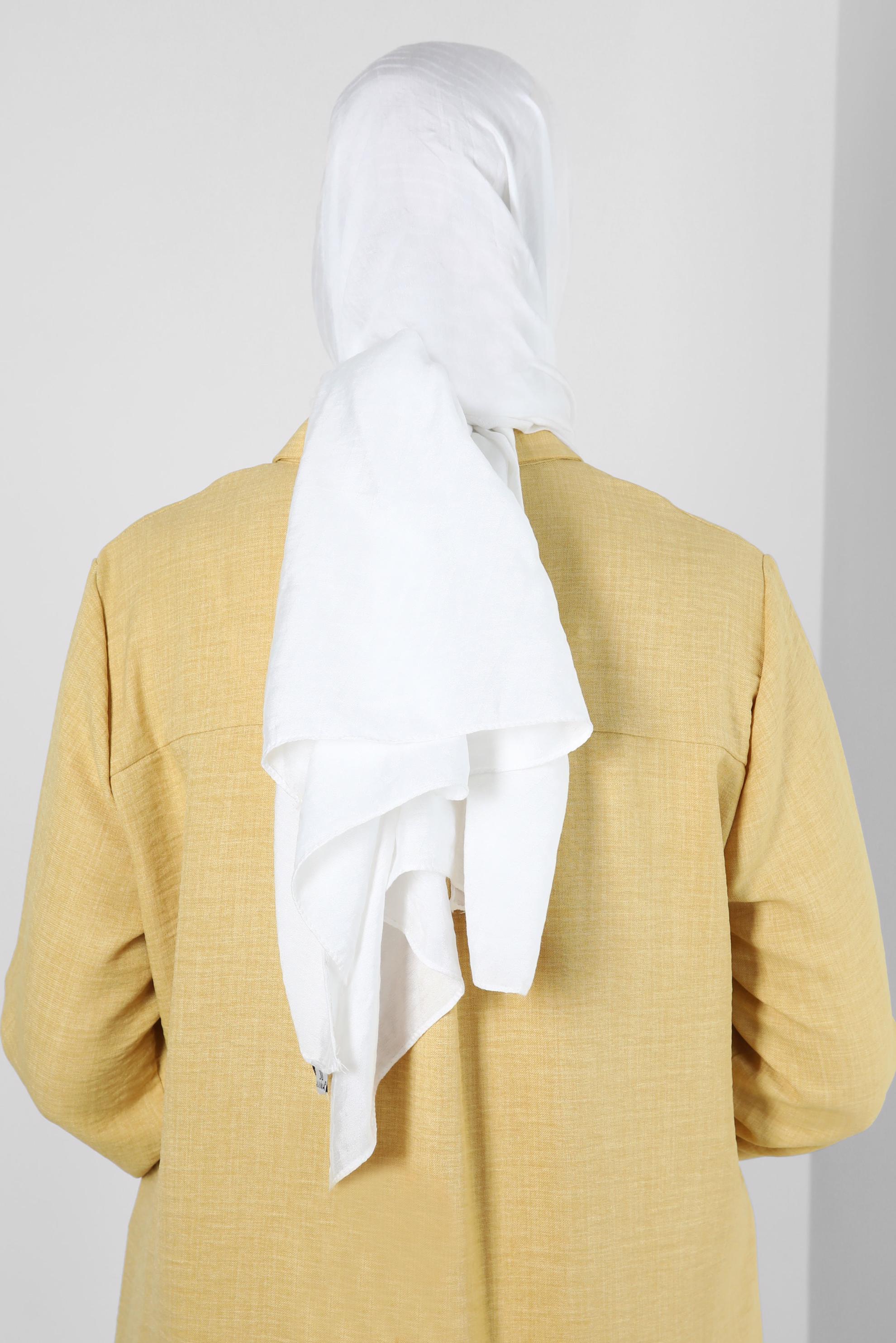 Vêtements hijab ÉCRUE CHÂLE EN VISCOSE À MOTIFS RAYURES ALVINA 8256