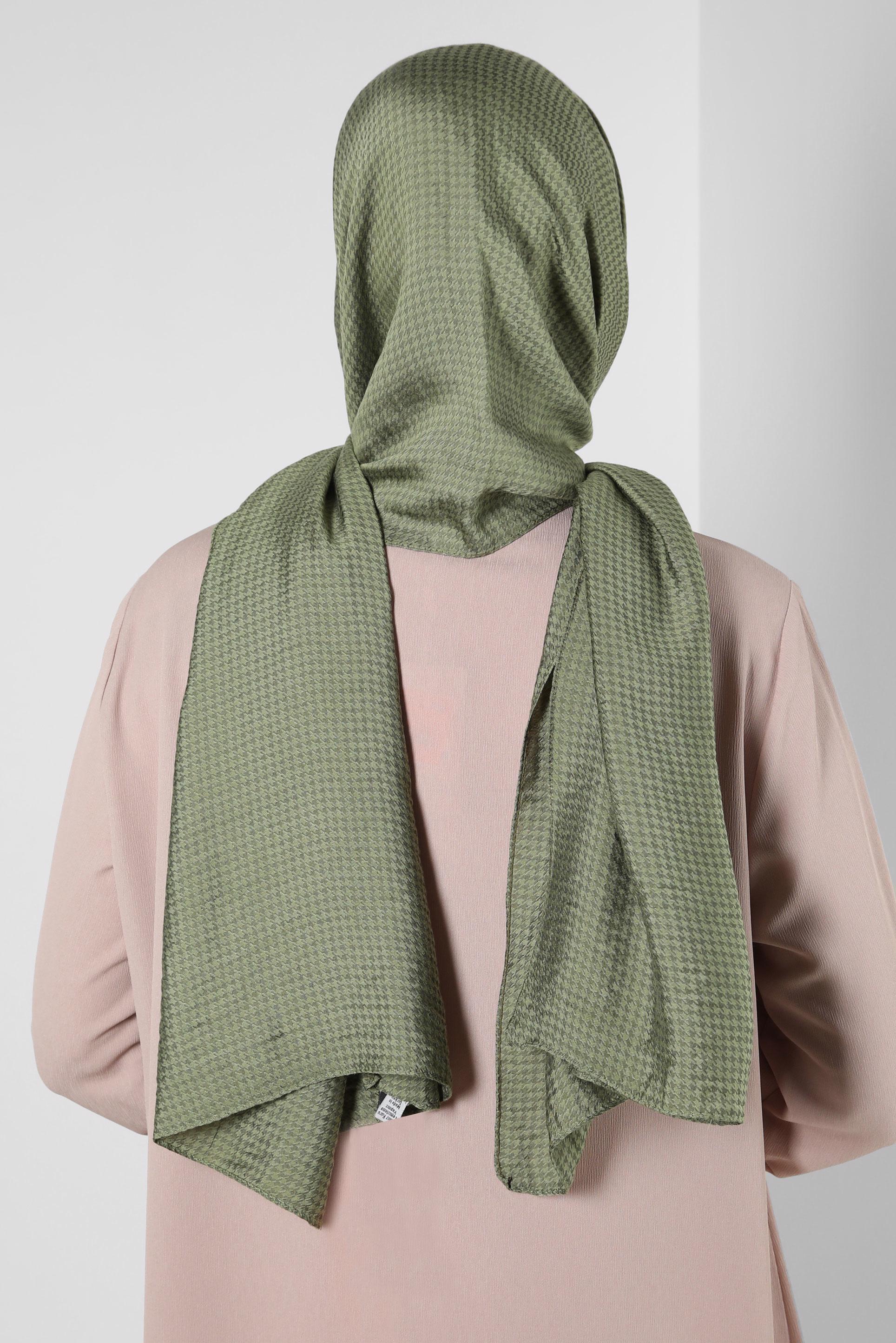 Tesettür giyim HAKİ ALVİNA VİSKON ŞAL 8258