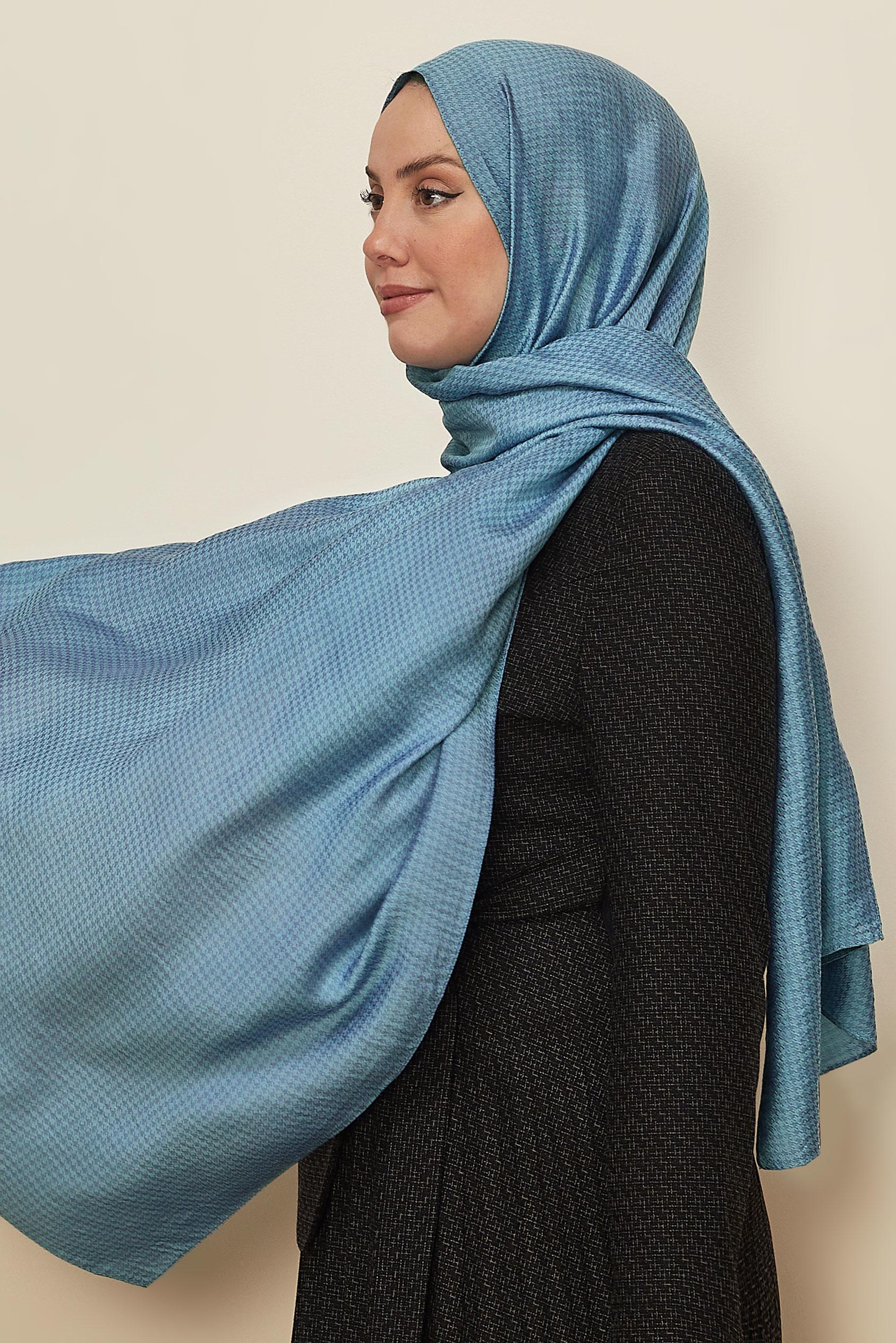 Tesettür giyim LACİVERT ALVİNA VİSKON ŞAL 8258