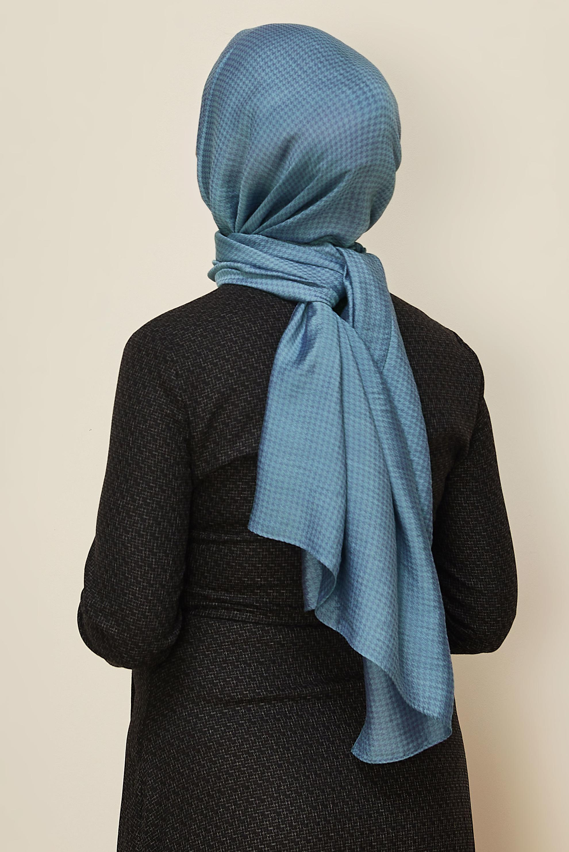 Tesettür giyim LACİVERT ALVİNA VİSKON ŞAL 8258