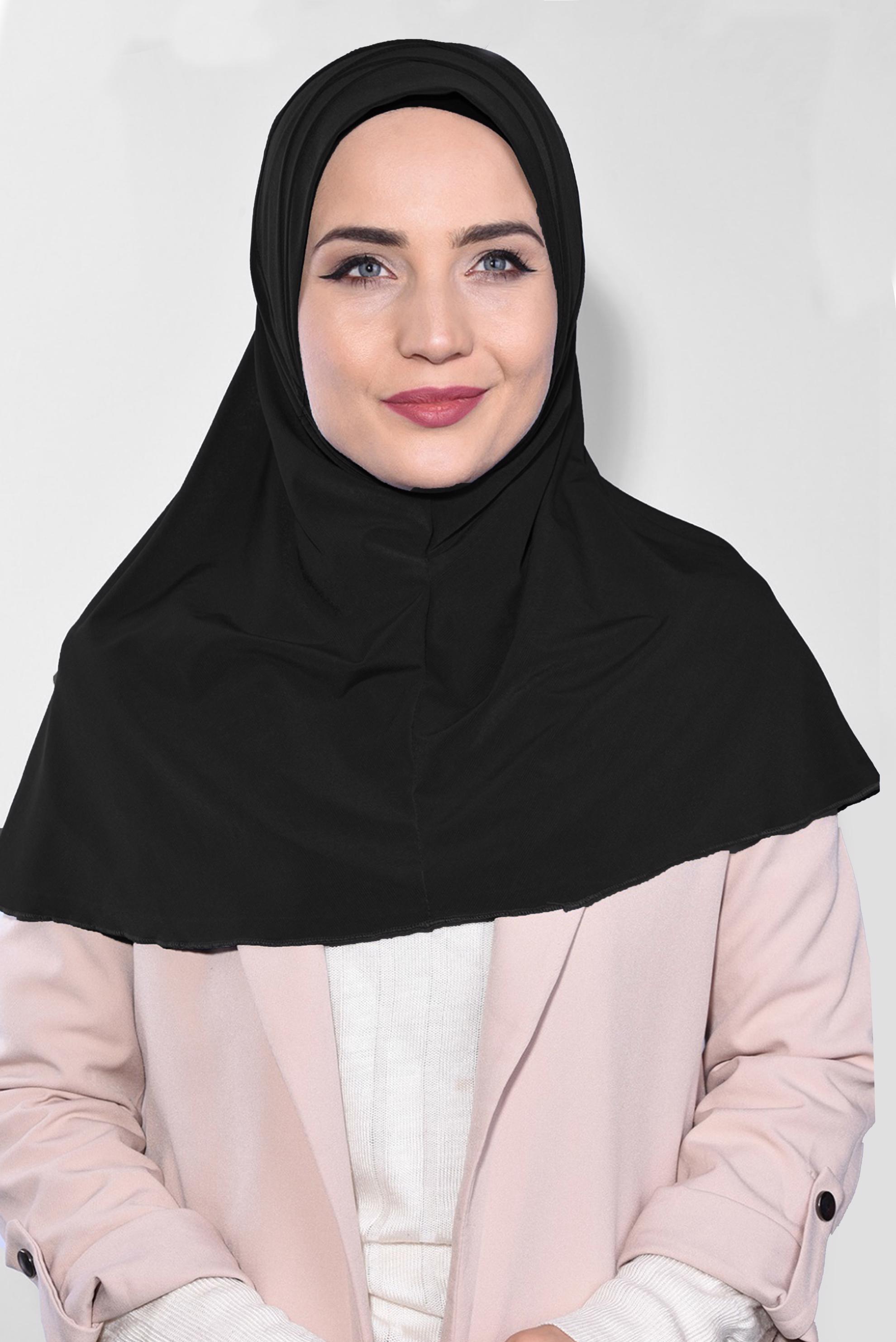 Tesettür giyim SİYAH ALVİNA DRAPELİ ŞAL 8270