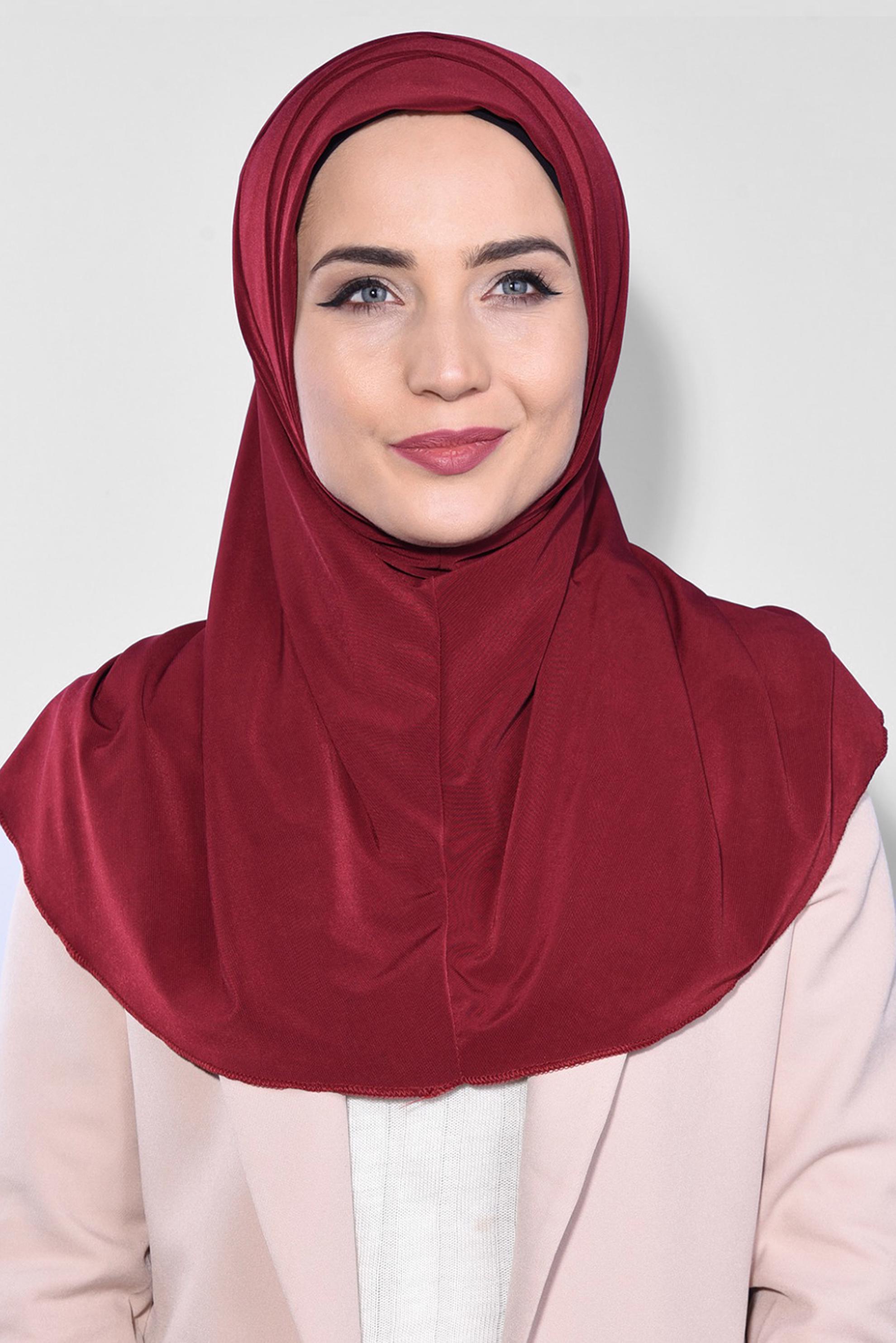Tesettür giyim BORDO ALVİNA DRAPELİ ŞAL 8270