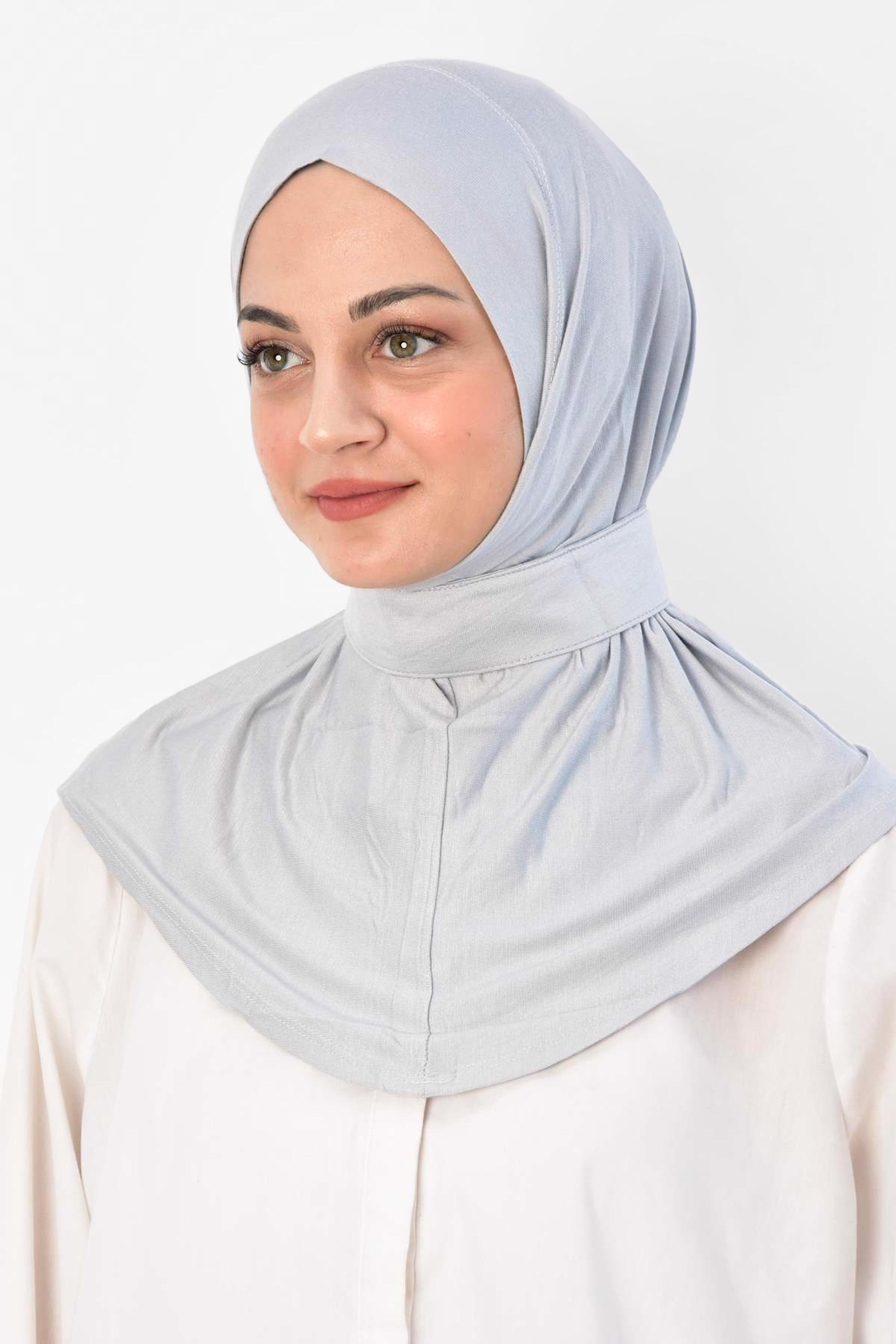 Tesettür giyim GRİ ALVİNA FULAR ŞAL 8271