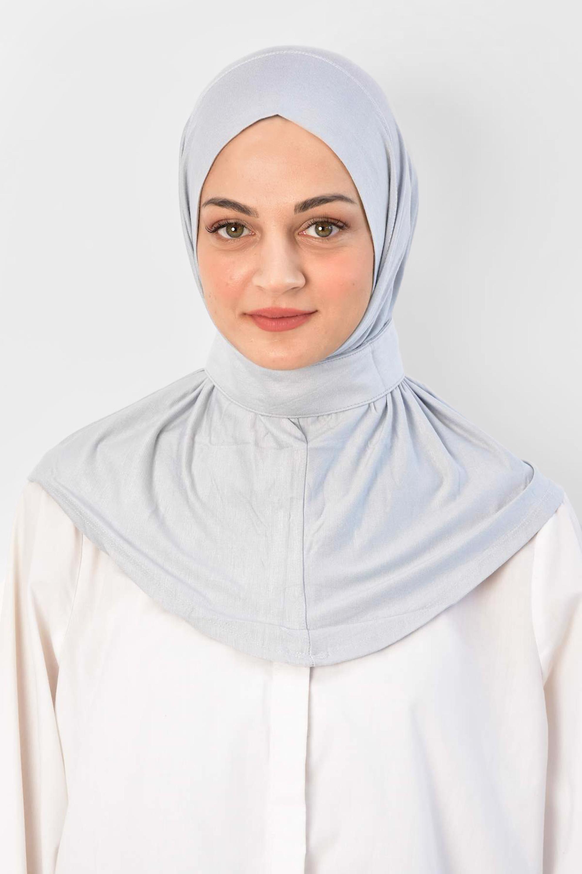 Tesettür giyim GRİ ALVİNA FULAR ŞAL 8271