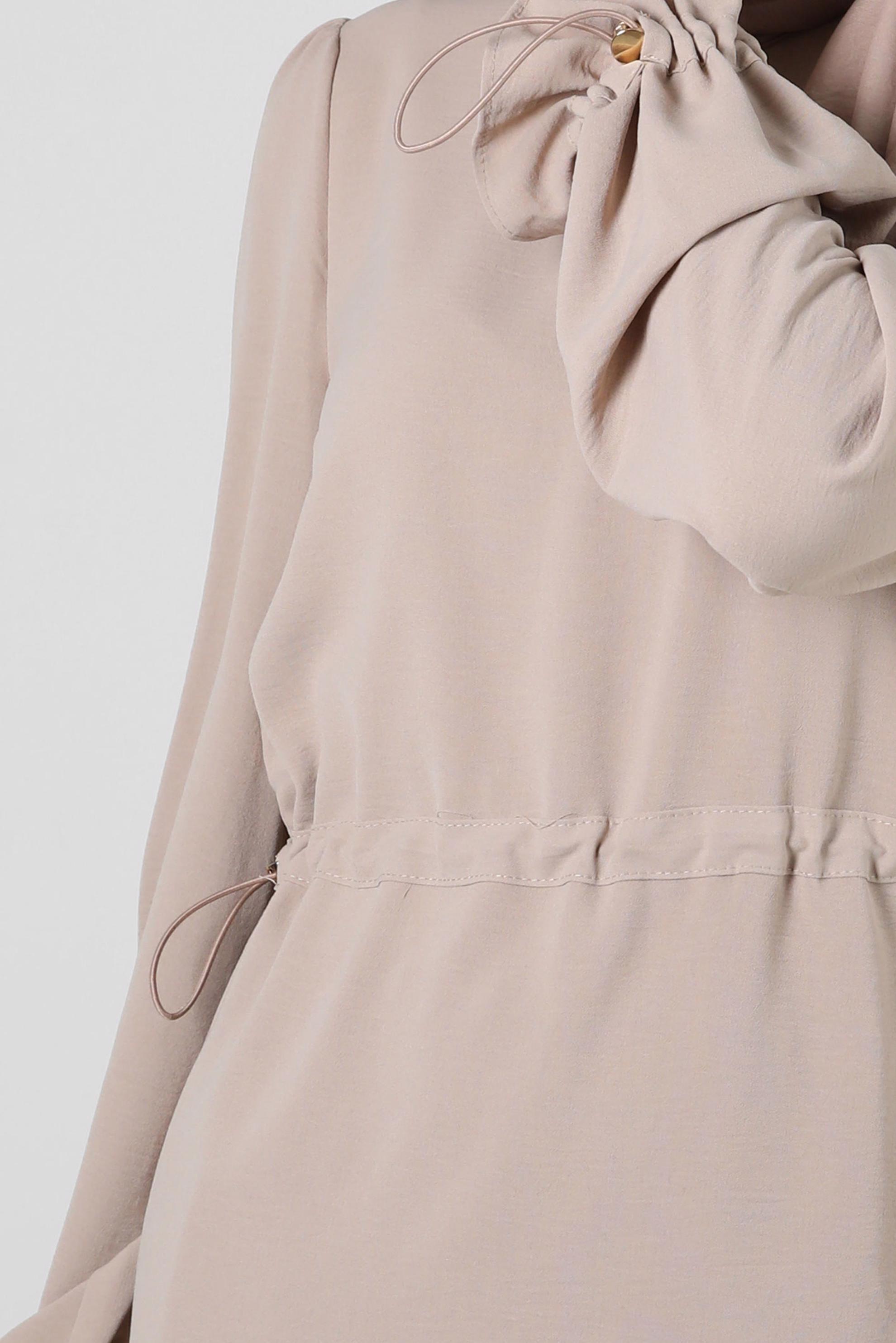 Vêtements hijab SABLE COSTUME JUPE 2 PIÈCES TAILLE SMOCKING 43894