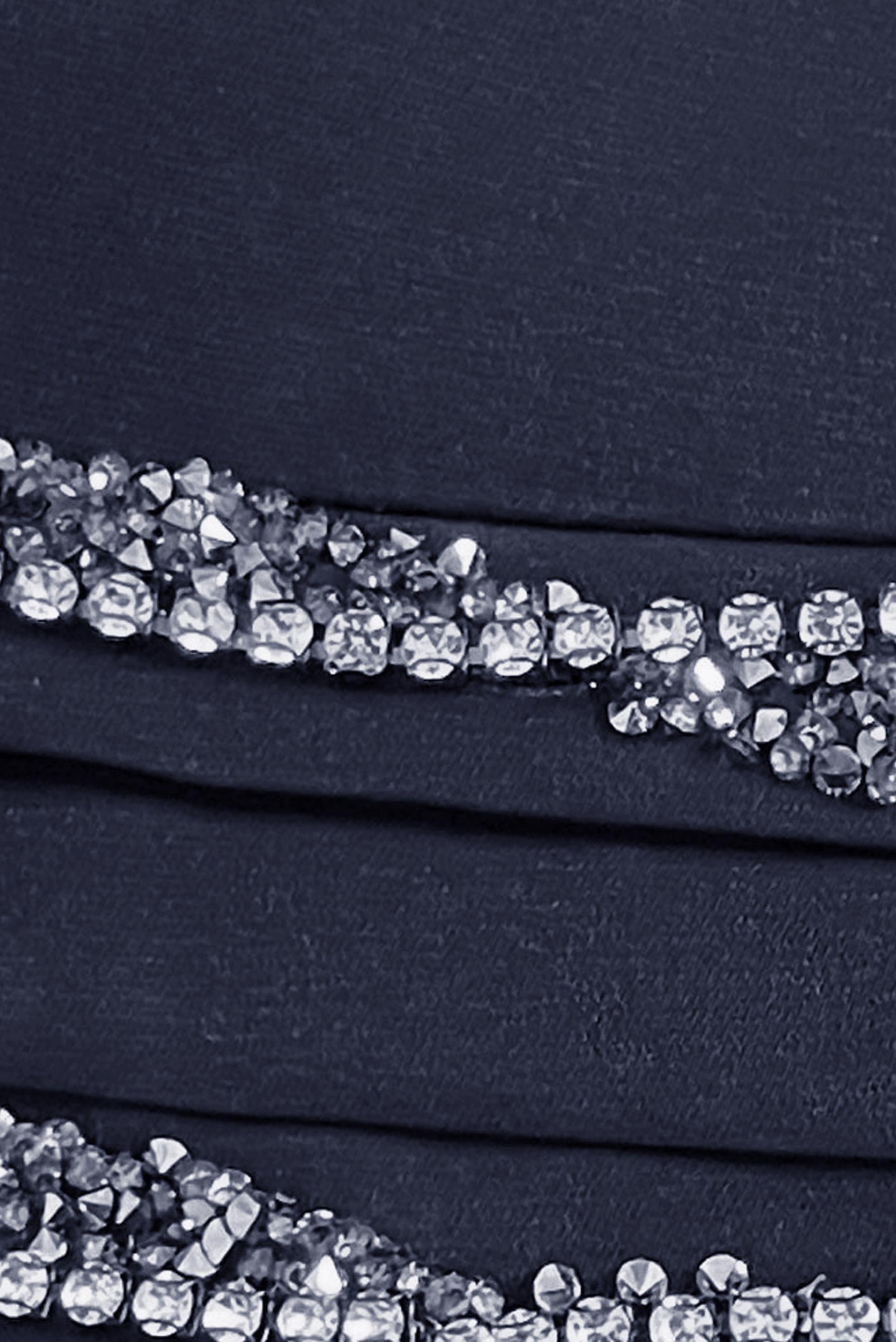 Tesettür giyim LACİVERT ASİMETRİK KESİM TAŞLI İKİLİ PANTOLONLU TAKIM 30333