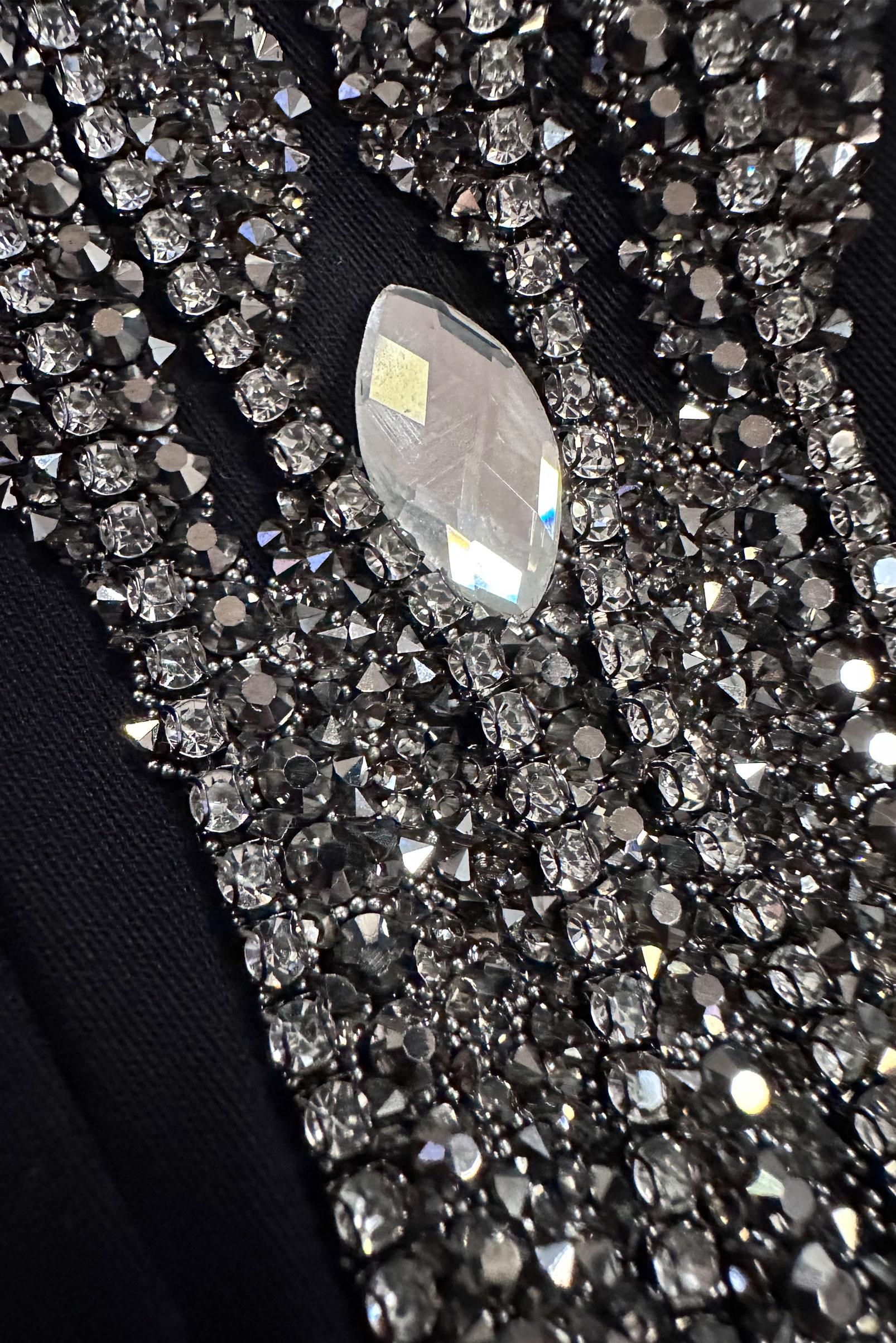 Tesettür giyim SİYAH TAŞ BASKILI DRAPE DETAYLI PANTOLONLU TAKIM 30334