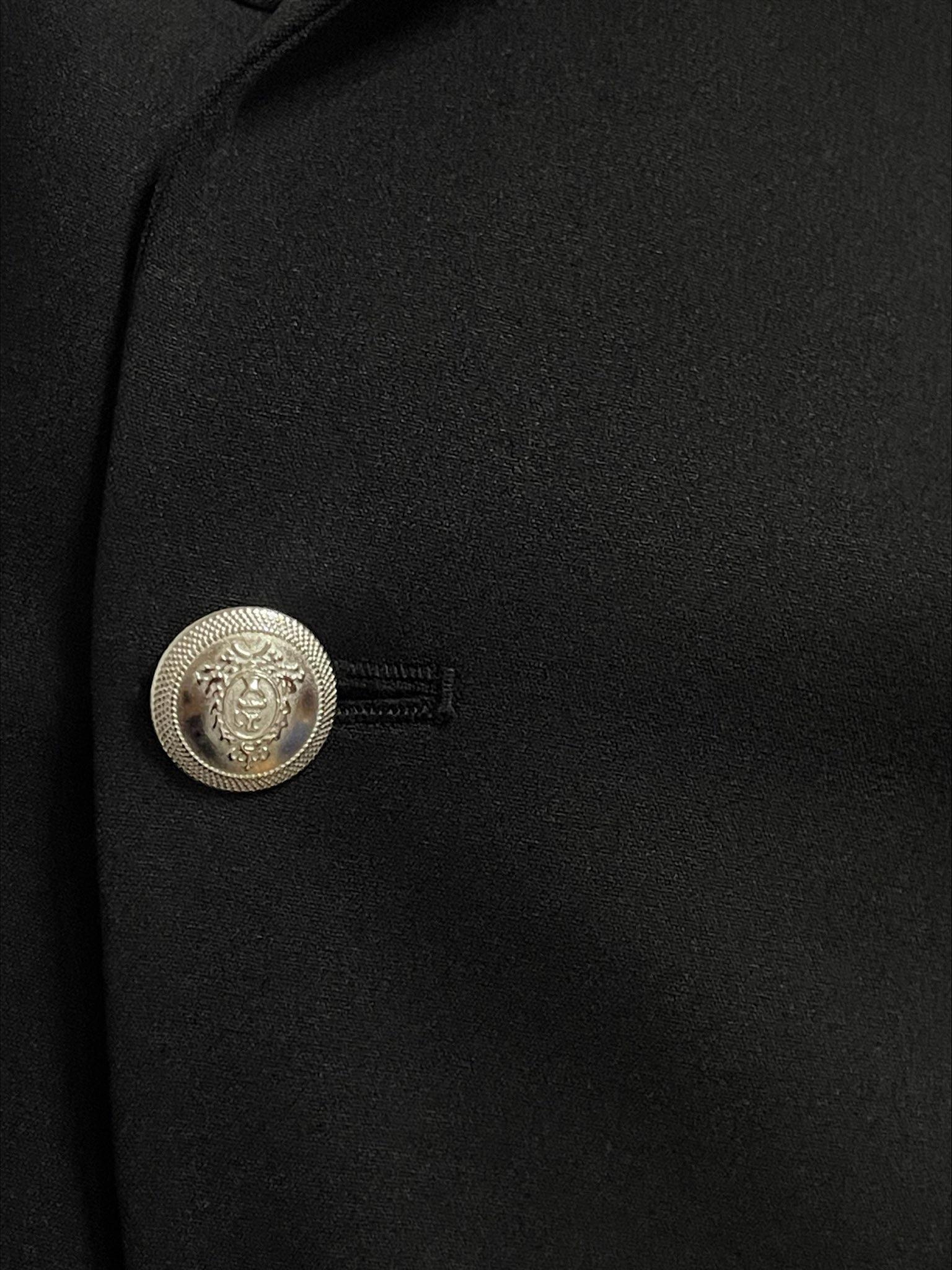 Tesettür giyim SİYAH KRUVAZE YAKA GENİŞ PAÇA İKİLİ PANTOLONLU TAKIM 30346