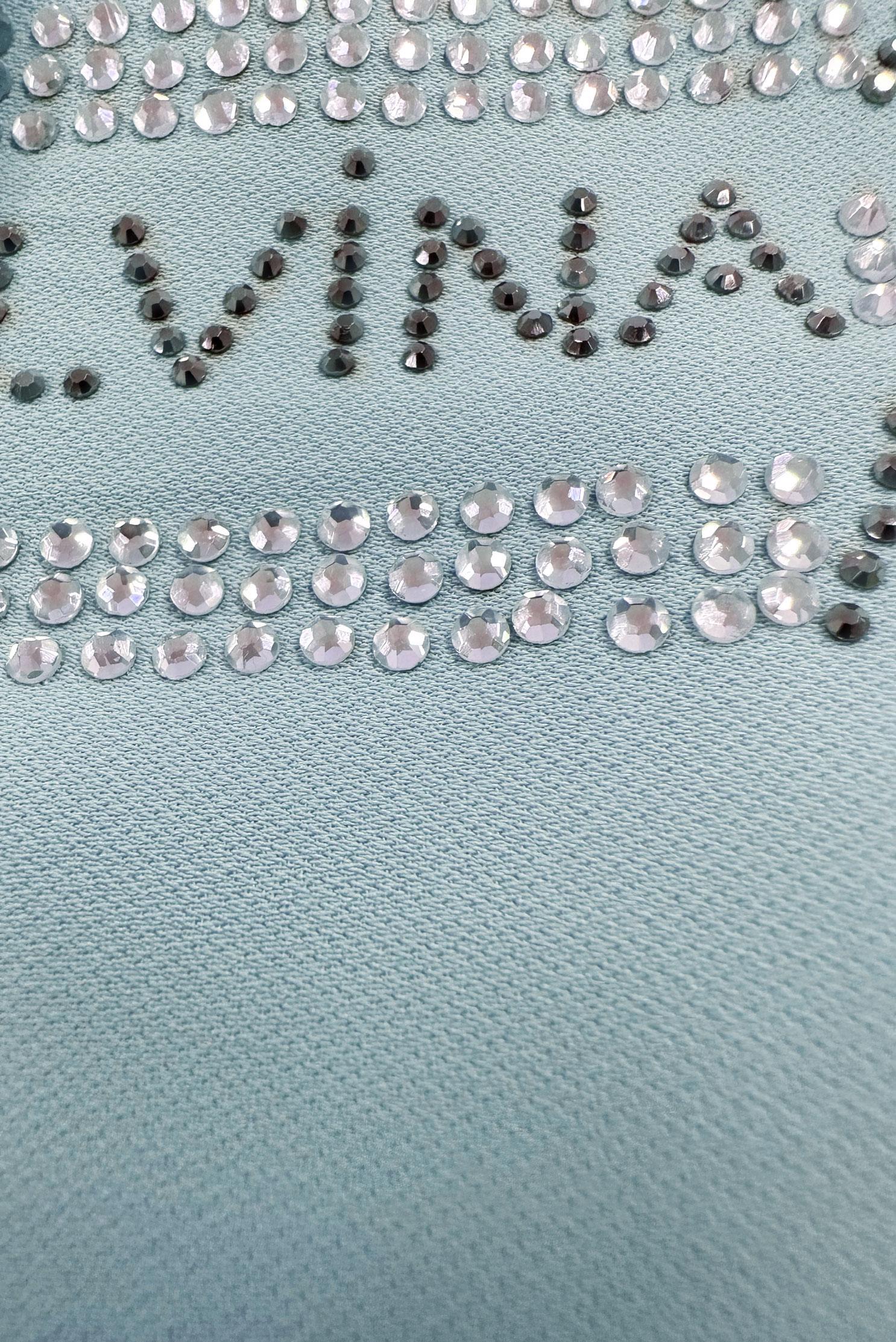 Tesettür giyim YEŞİL GÖMLEK YAKA TAŞ BASKILI PANTOLONLU TAKIM 43518