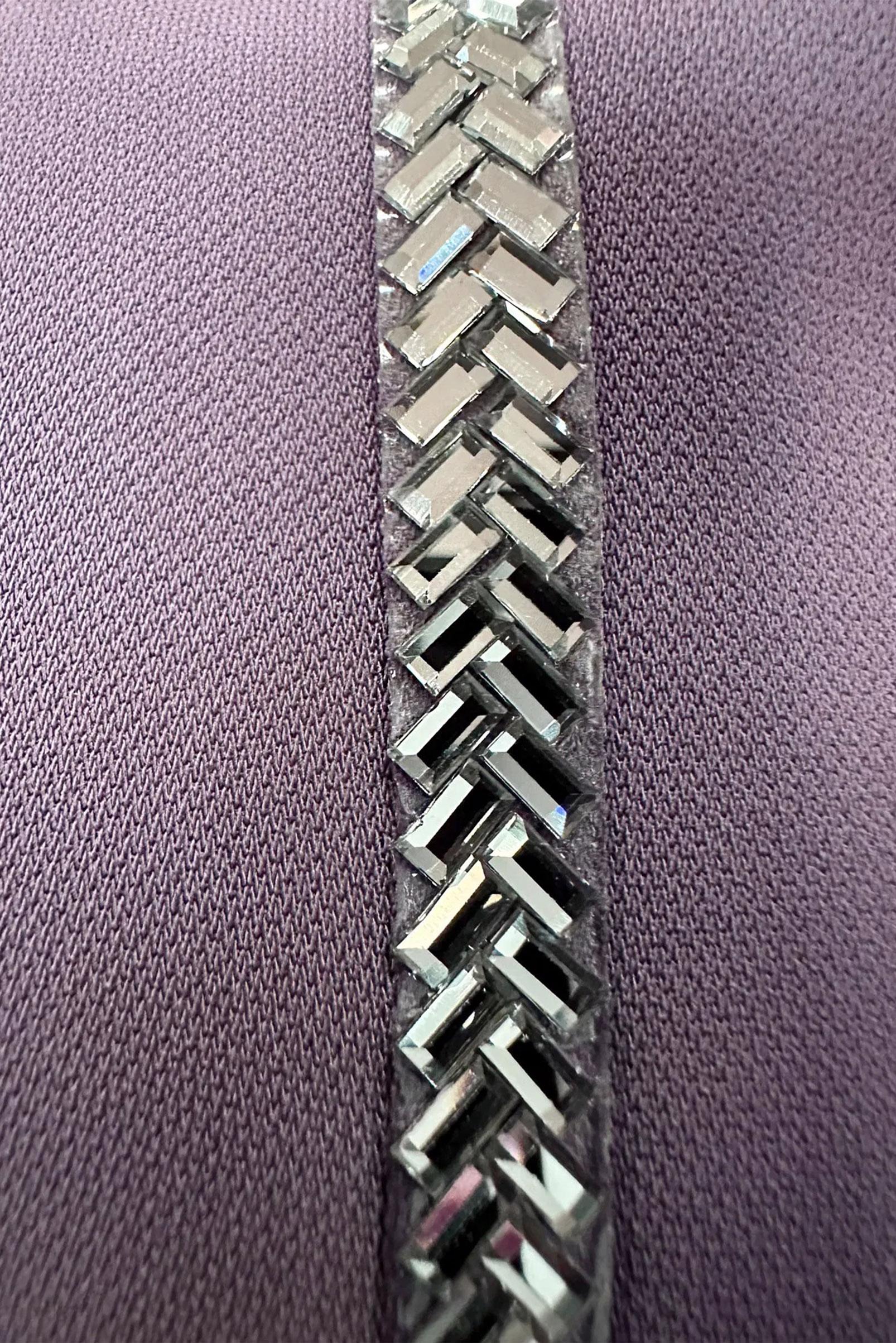 Tesettür giyim MOR TAŞ BASKI DETAYLI İKİLİ PANTOLONLU TAKIM 43536