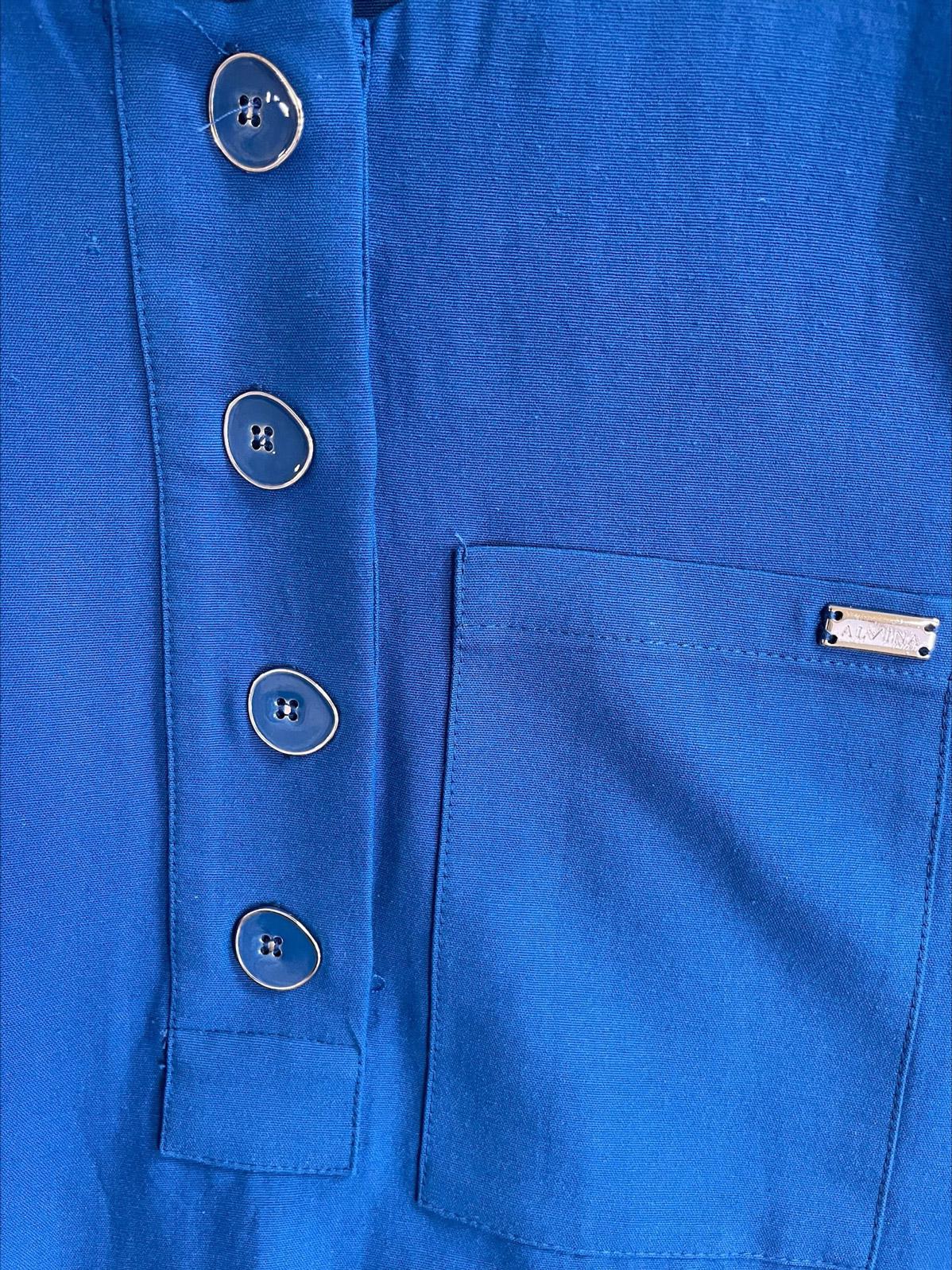 Tesettür giyim LACİVERT DÜĞMELİ CEP DETAYLI İKİLİ PANTOLONLU TAKIM 43564