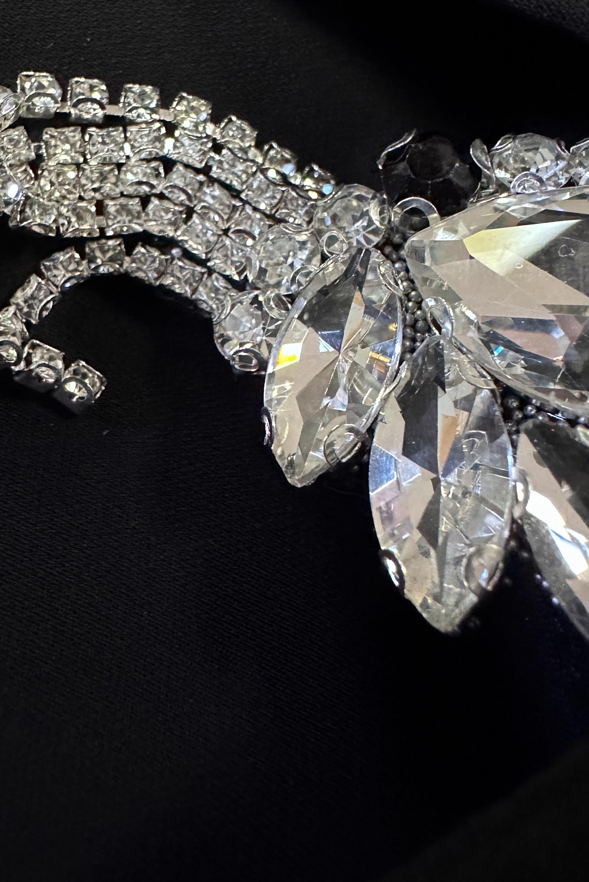 Tesettür giyim SİYAH GÖMLEK YAKA TAŞ DETAYLI PANTOLONLU TAKIM 43587