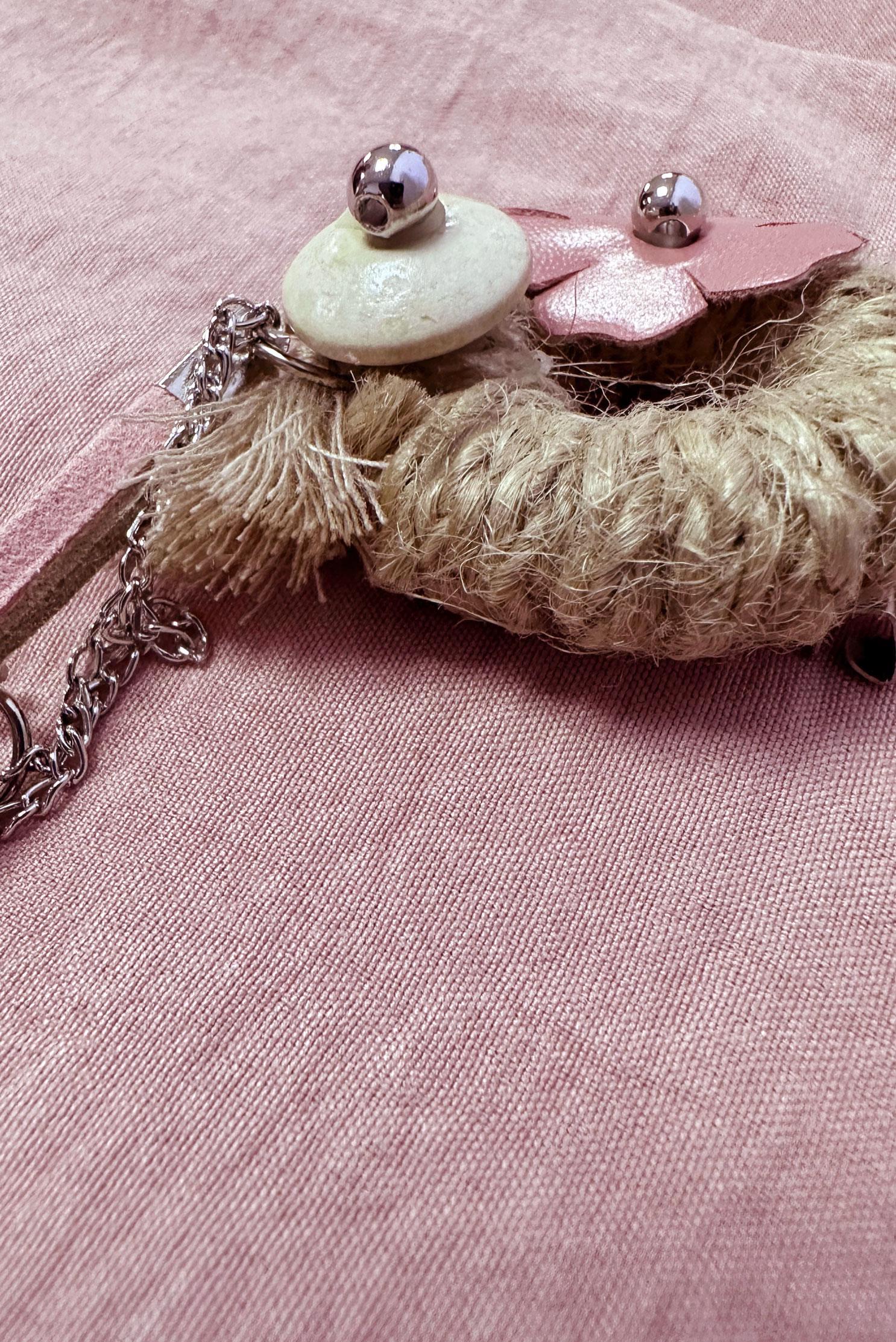 Tesettür giyim PUDRA KUŞAKLI BELİ LASTİKLİ İKİLİ PANTOLONLU TAKIM 43598