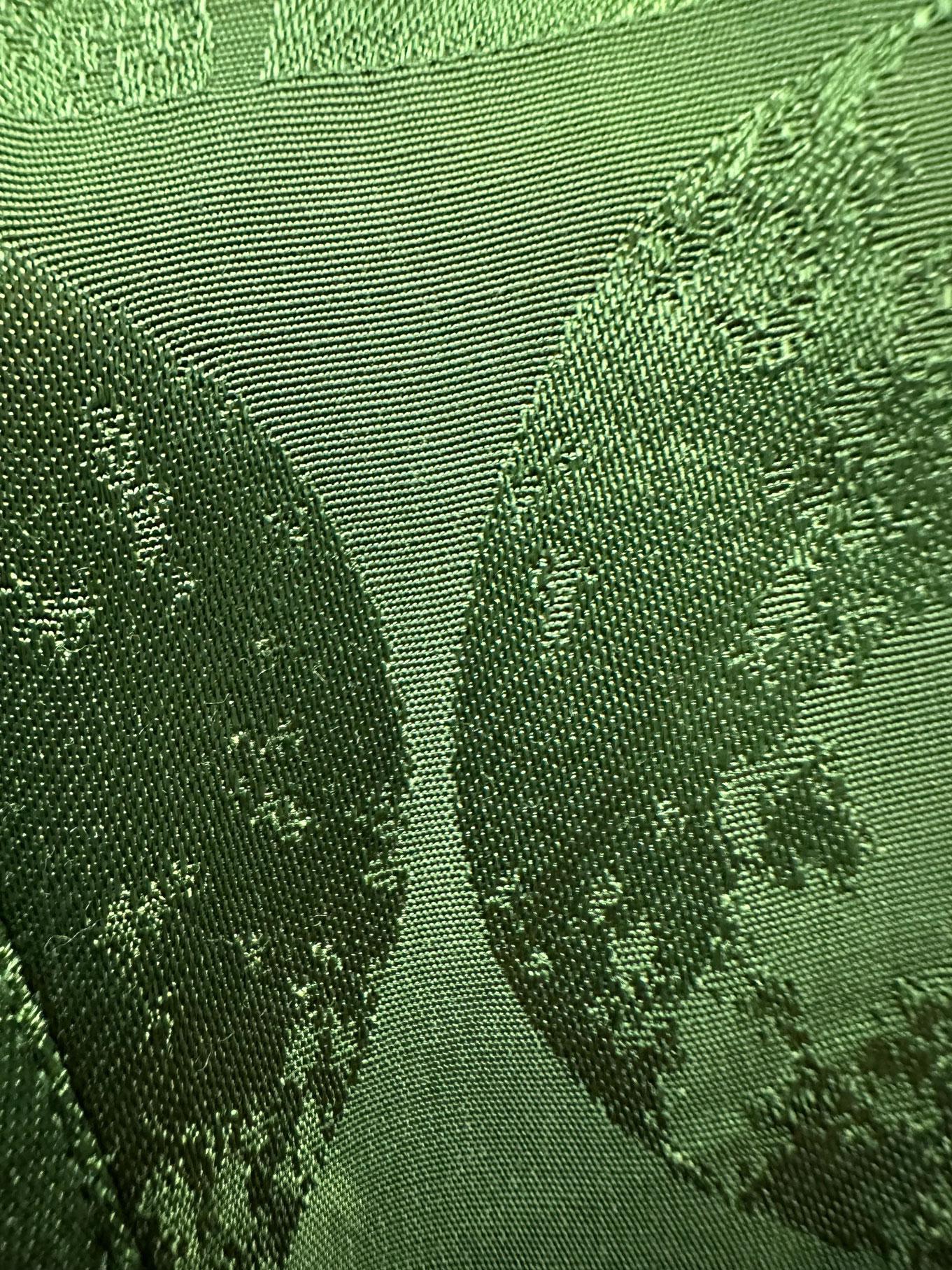 Tesettür giyim HAKİ SATEN JAKAR İKİLİ PANTOLONLU TAKIM 43602