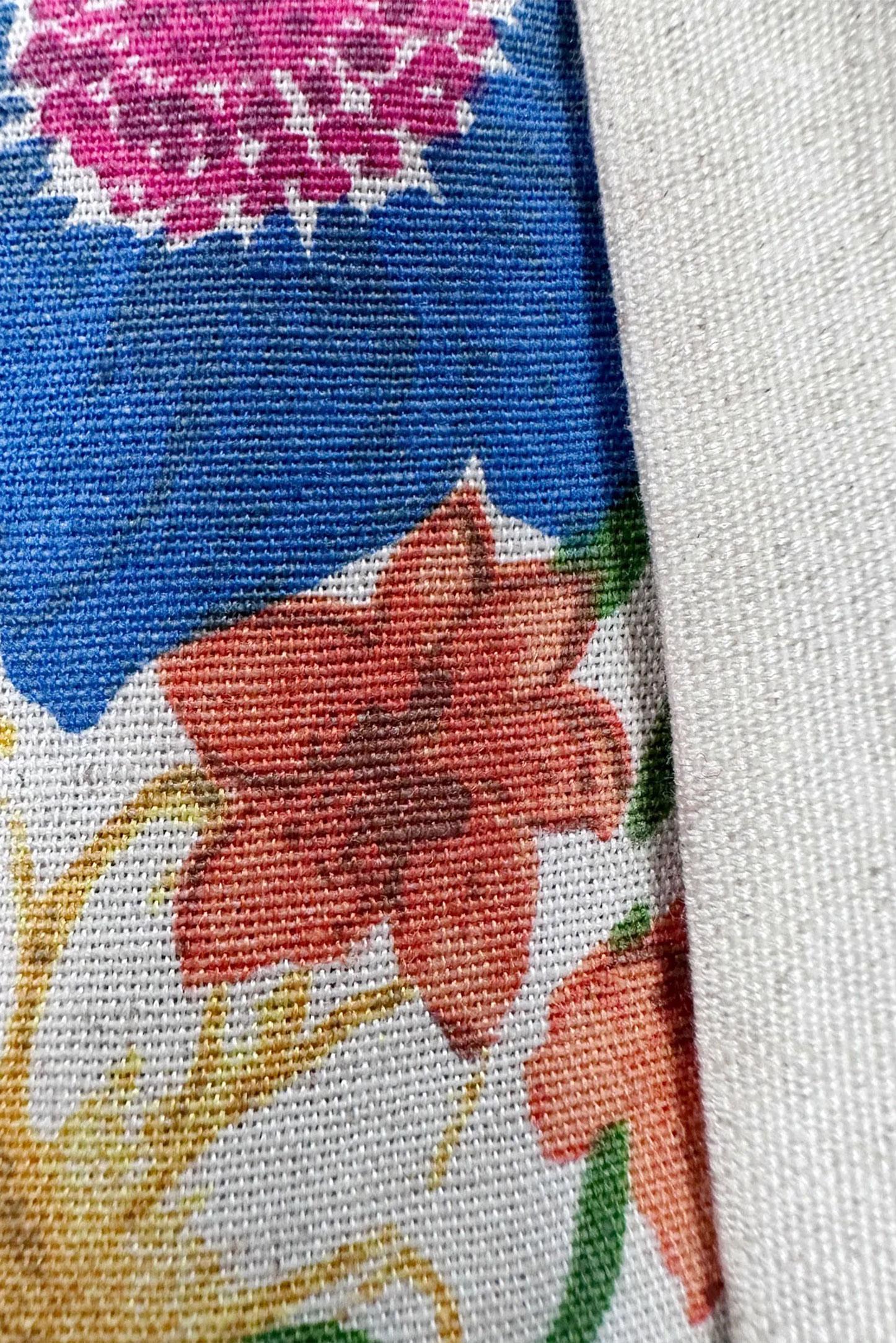 Tesettür giyim TURUNCU ÇİÇEK DESENLİ İKİLİ PANTOLONLU TAKIM 43631