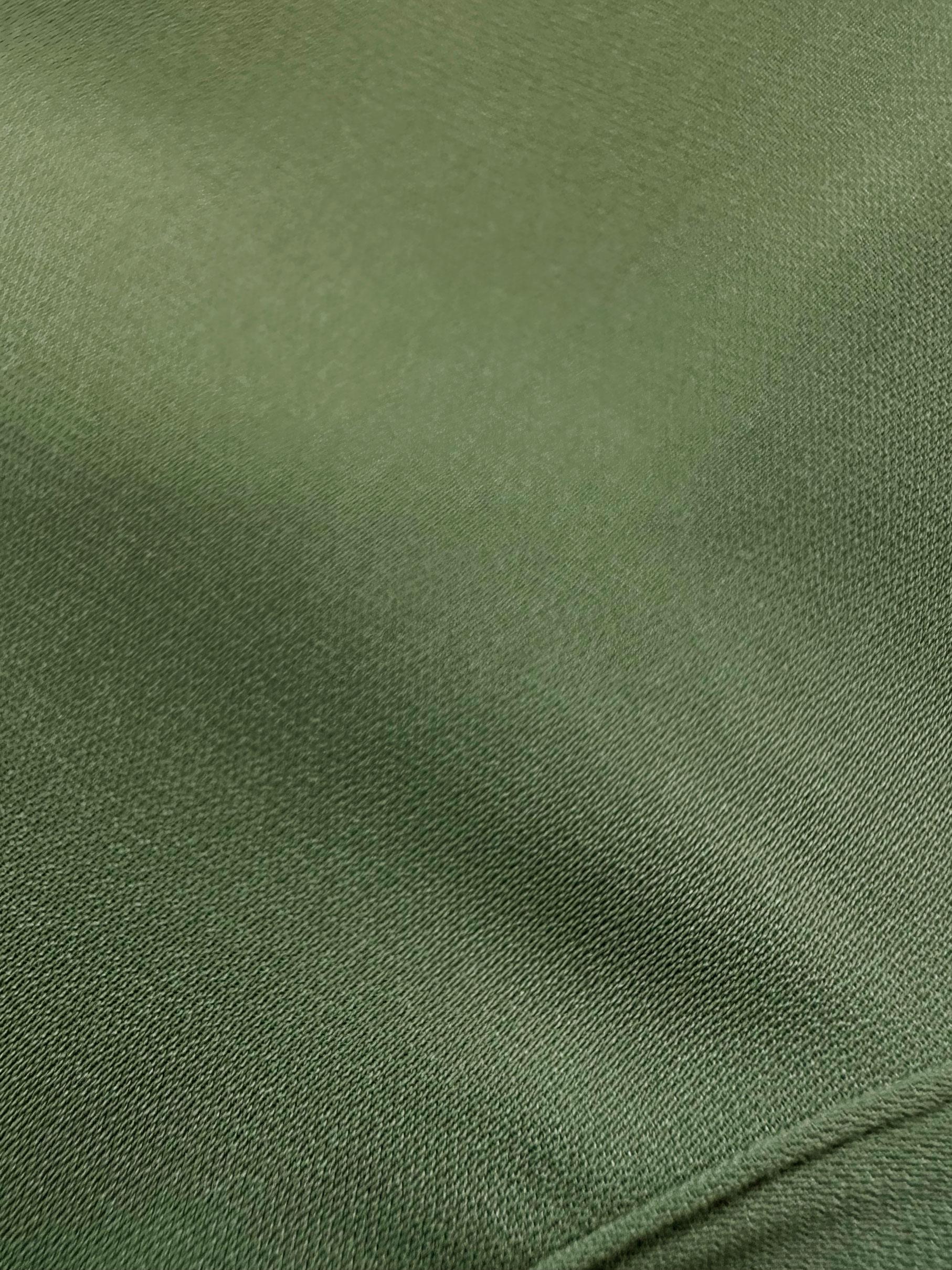 Tesettür giyim YEŞİL BAĞLAMA DETAYLI GÖMLEK YAKA PANTOLONLU TAKIM 43684