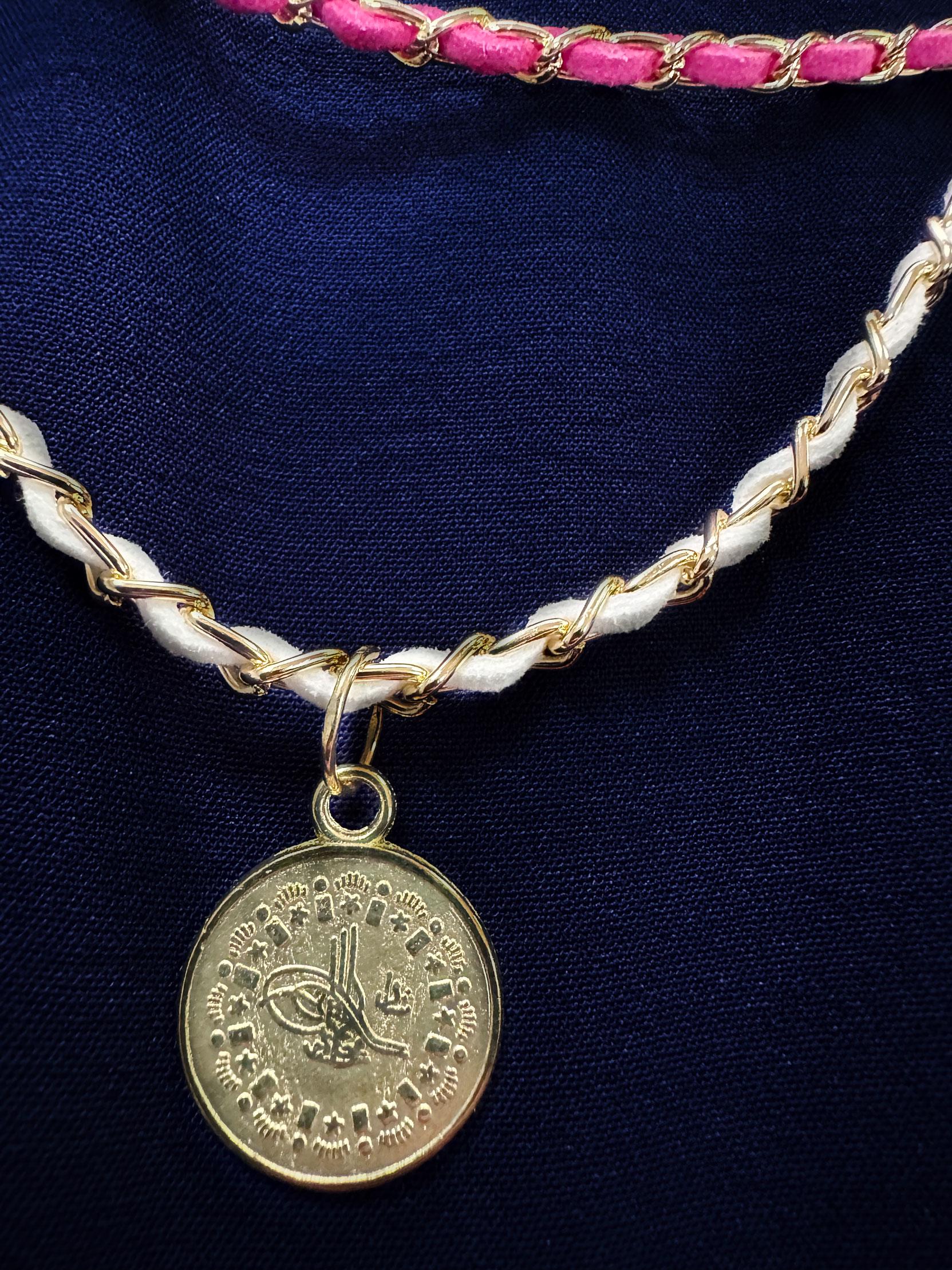 Tesettür giyim LACİVERT ZİNCİR DETAYLI BELİ LASTİKLİ PANTOLONLU TAKIM 43742