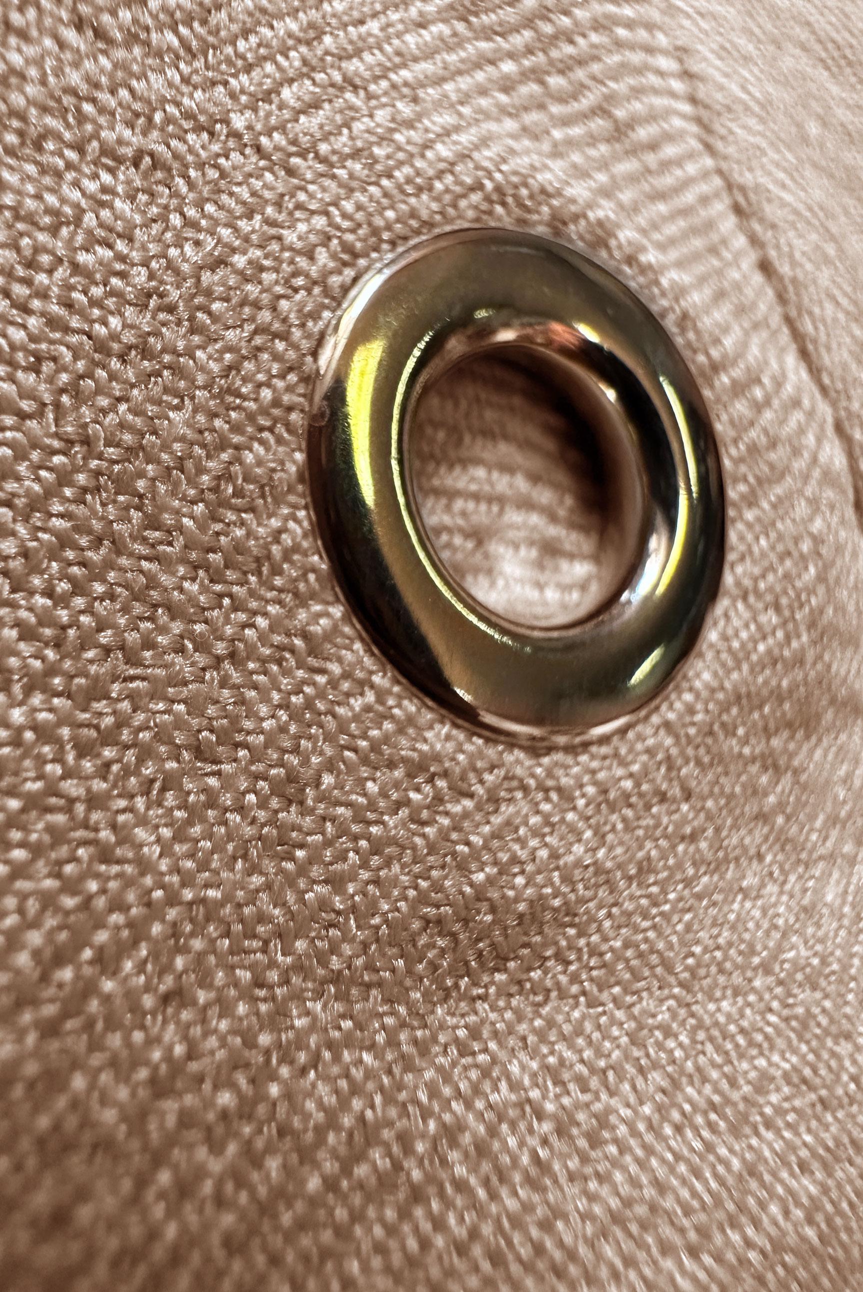 Tesettür giyim BEJ KUŞGÖZÜ DETAYLI GENİŞ PAÇA PANTOLONLU TAKIM 43779