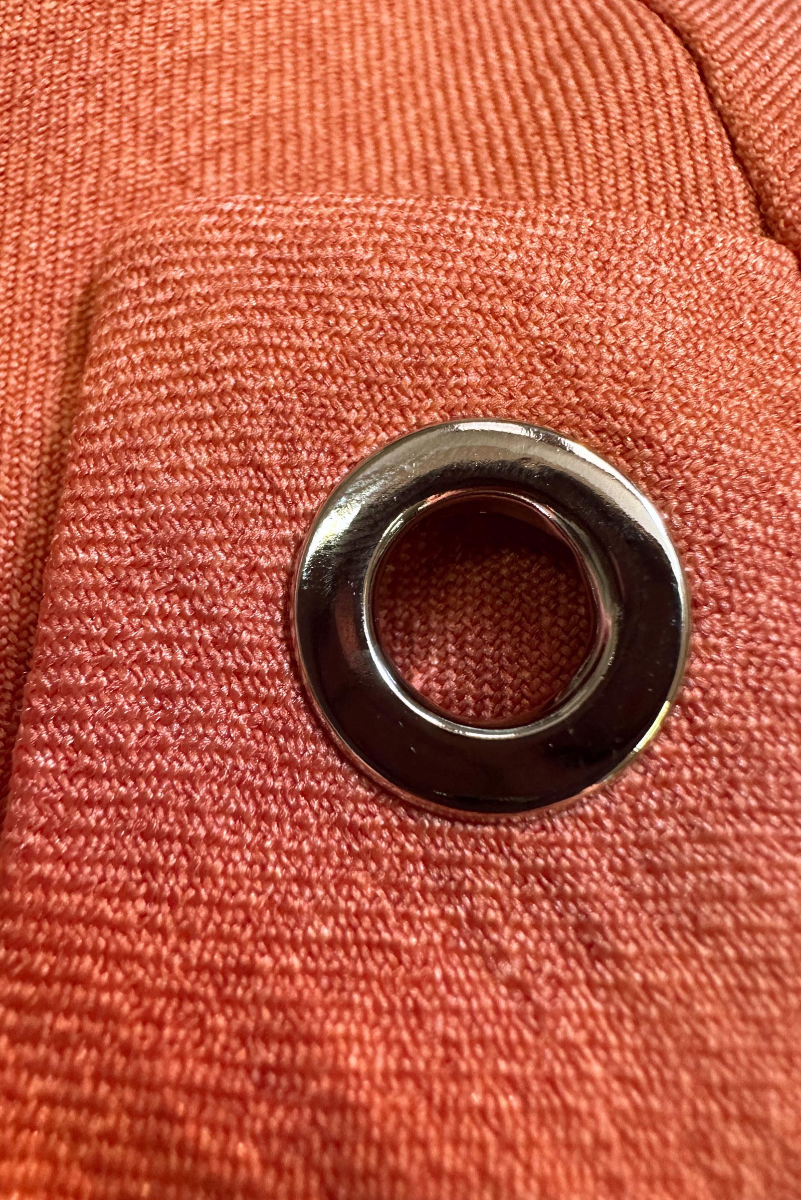 Tesettür giyim TURUNCU KUŞGÖZÜ DETAYLI GENİŞ PAÇA PANTOLONLU TAKIM 43779