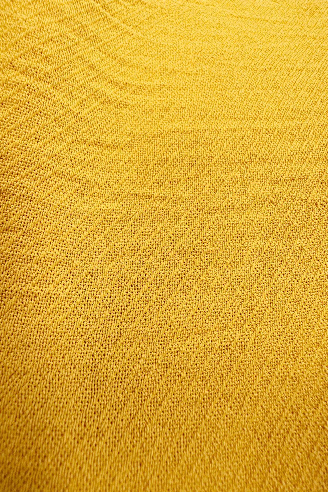 Tesettür giyim SARI GÖMLEK YAKA BELİ LASTİKLİ İKİLİ PANTOLONLU TAKIM 43820