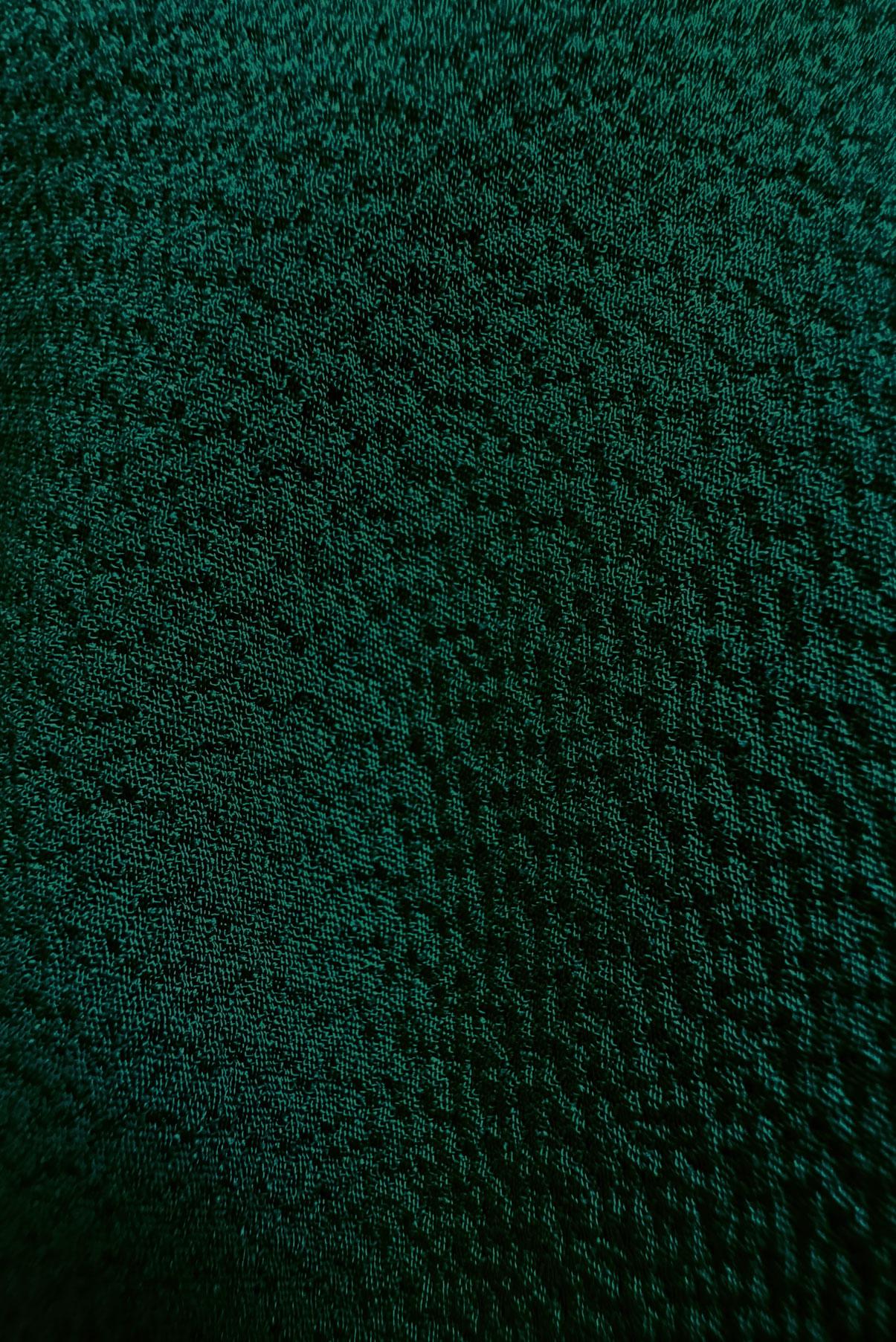 Tesettür giyim YEŞİL FIRFIR DETAYLI BALON KOL PANTOLONLU TAKIM 43861