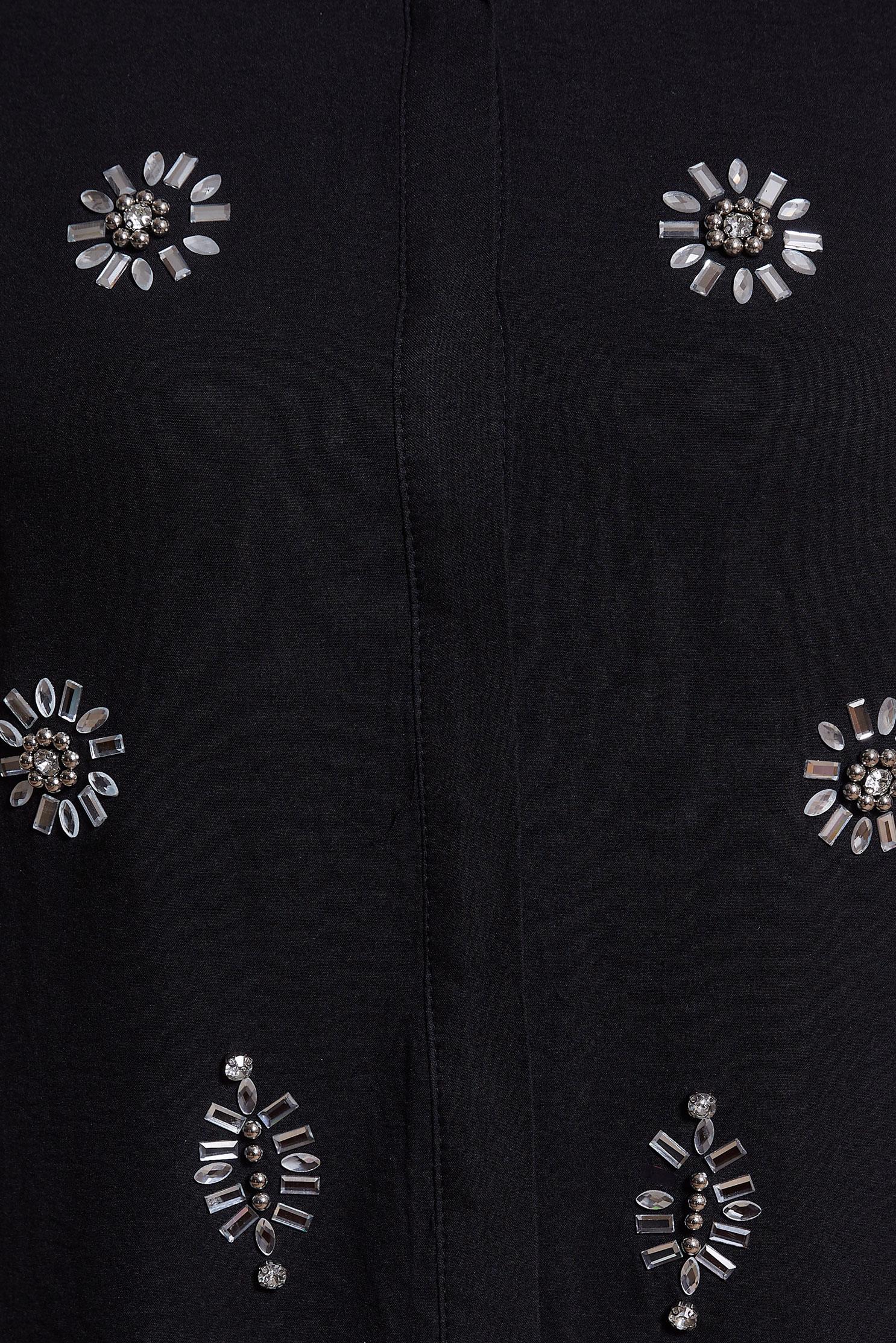 Vêtements hijab NOIR TAILLEUR PANTALON AVEC GEMME 43935