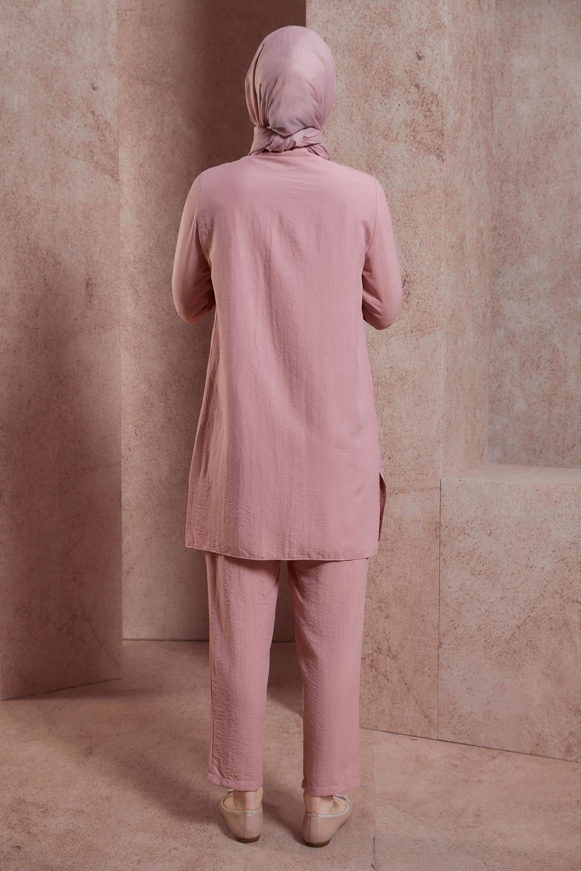 Vêtements hijab POUDRE TAILLEUR PANTALON AVEC GEMME 43935