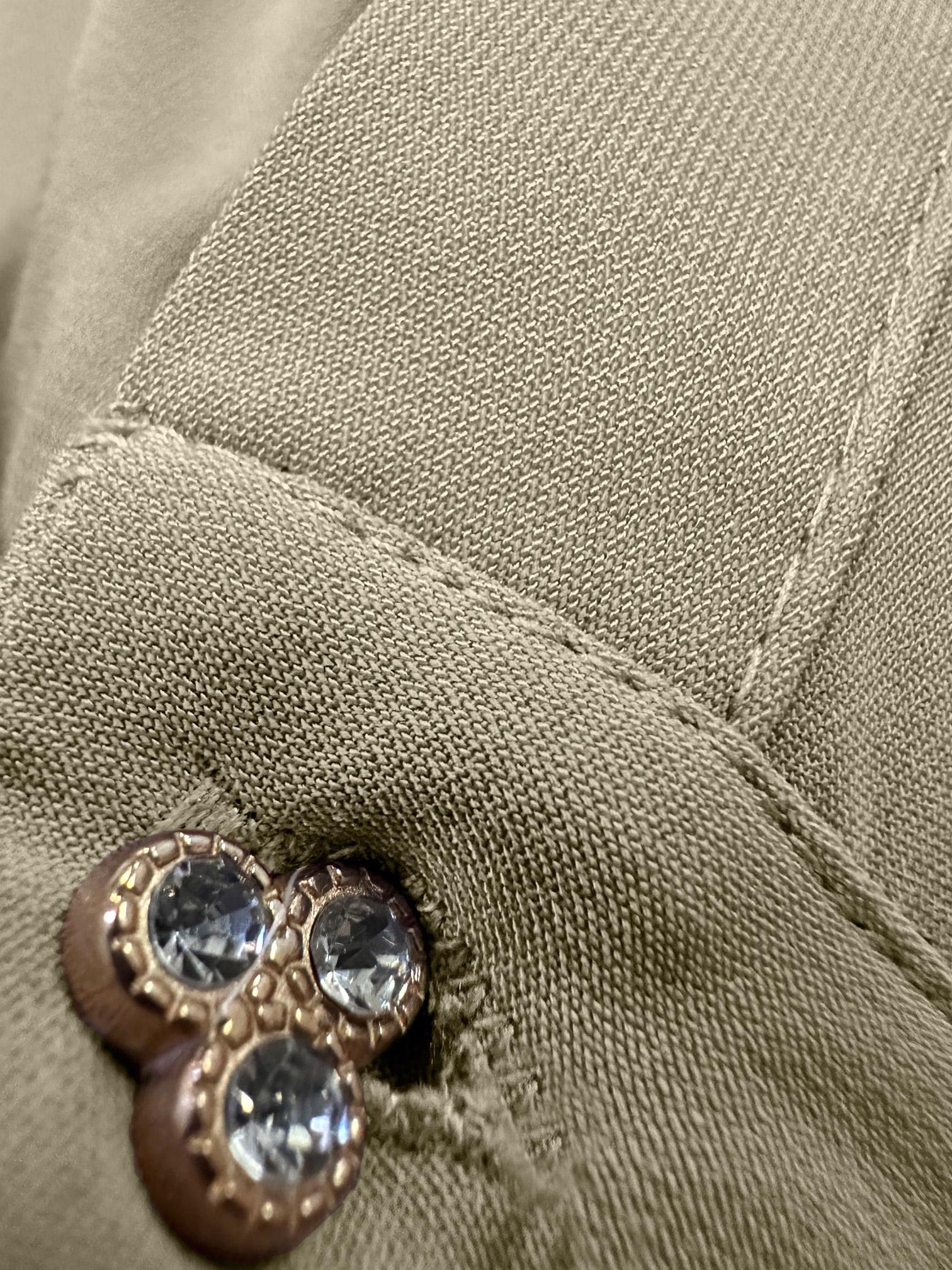 Tesettür giyim VİZON BALON KOL BELİ BÜZGÜLÜ PANTOLONLU TAKIM 43819