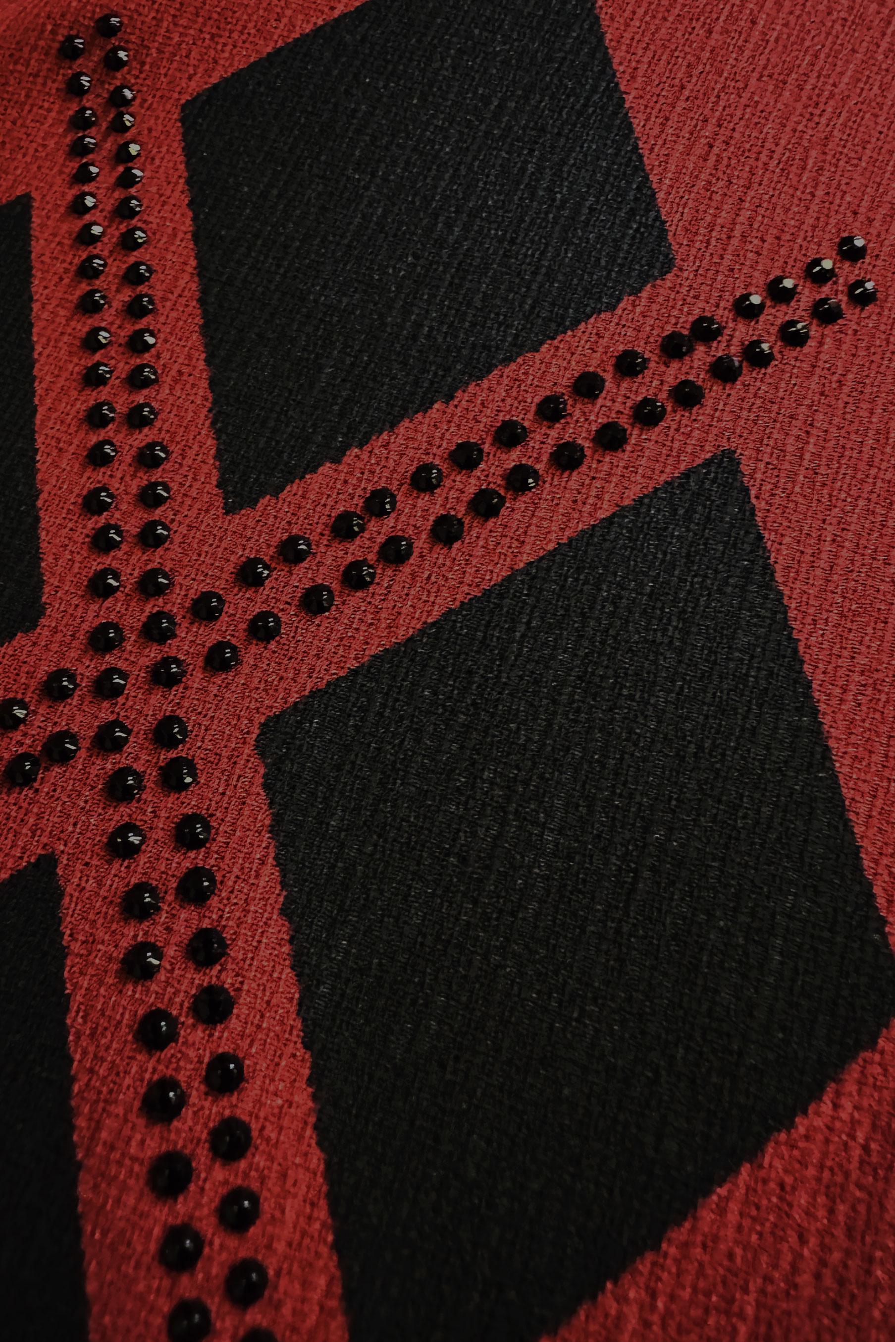 Tesettür giyim TURUNCU GEOMETRİK DESENLİ İKİLİ TUNİKLİ TAKIM 20388