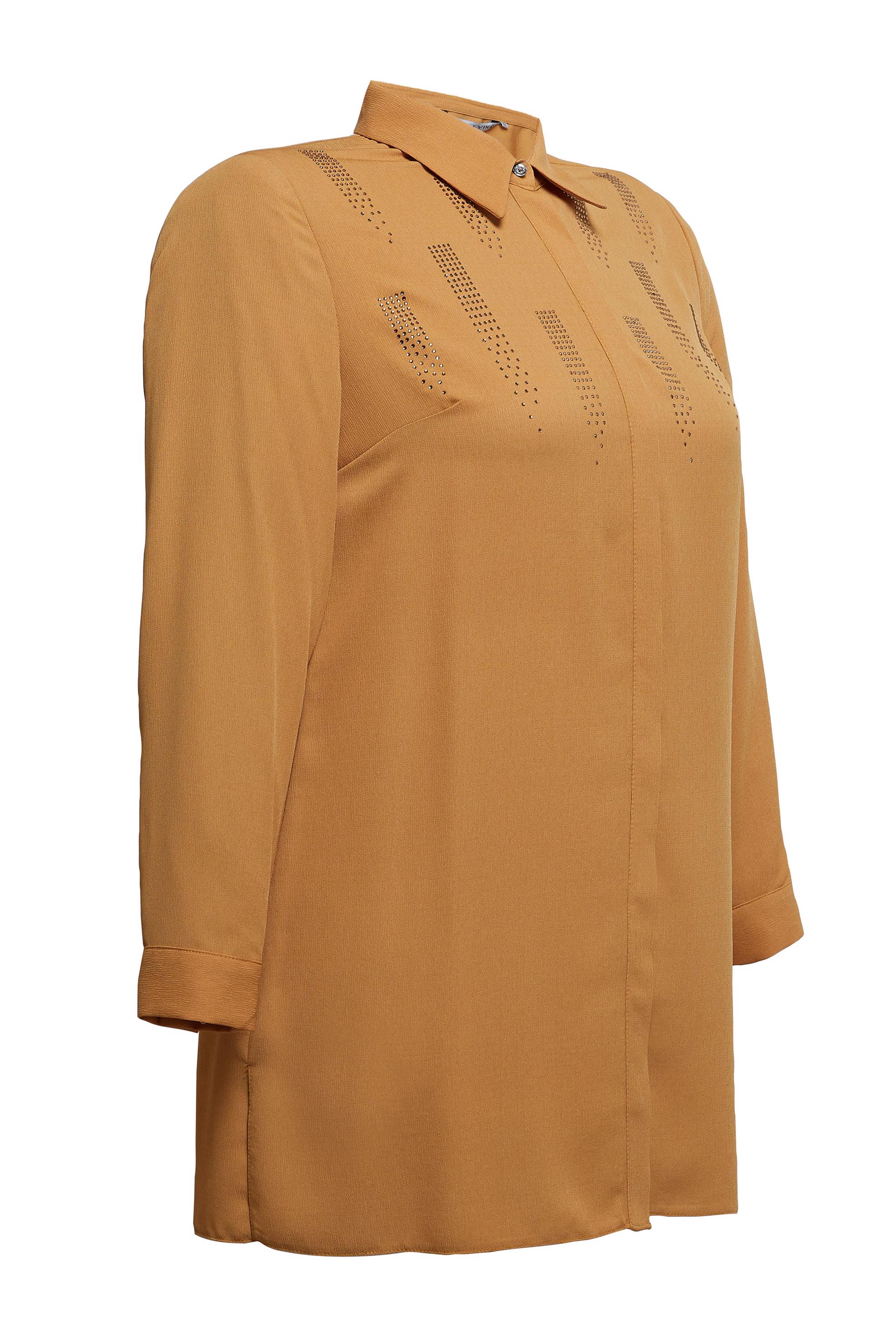 Vêtements hijab JAUNE TUNIQUE GRANDE TAILLE AVEC GEMME 20397