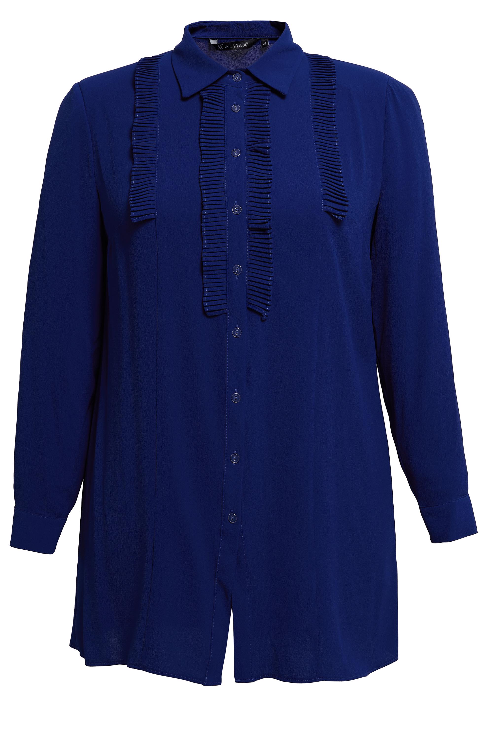 Tesettür giyim LACİVERT PİLİSE DETAYLI BÜYÜK BEDEN TUNİK 20401