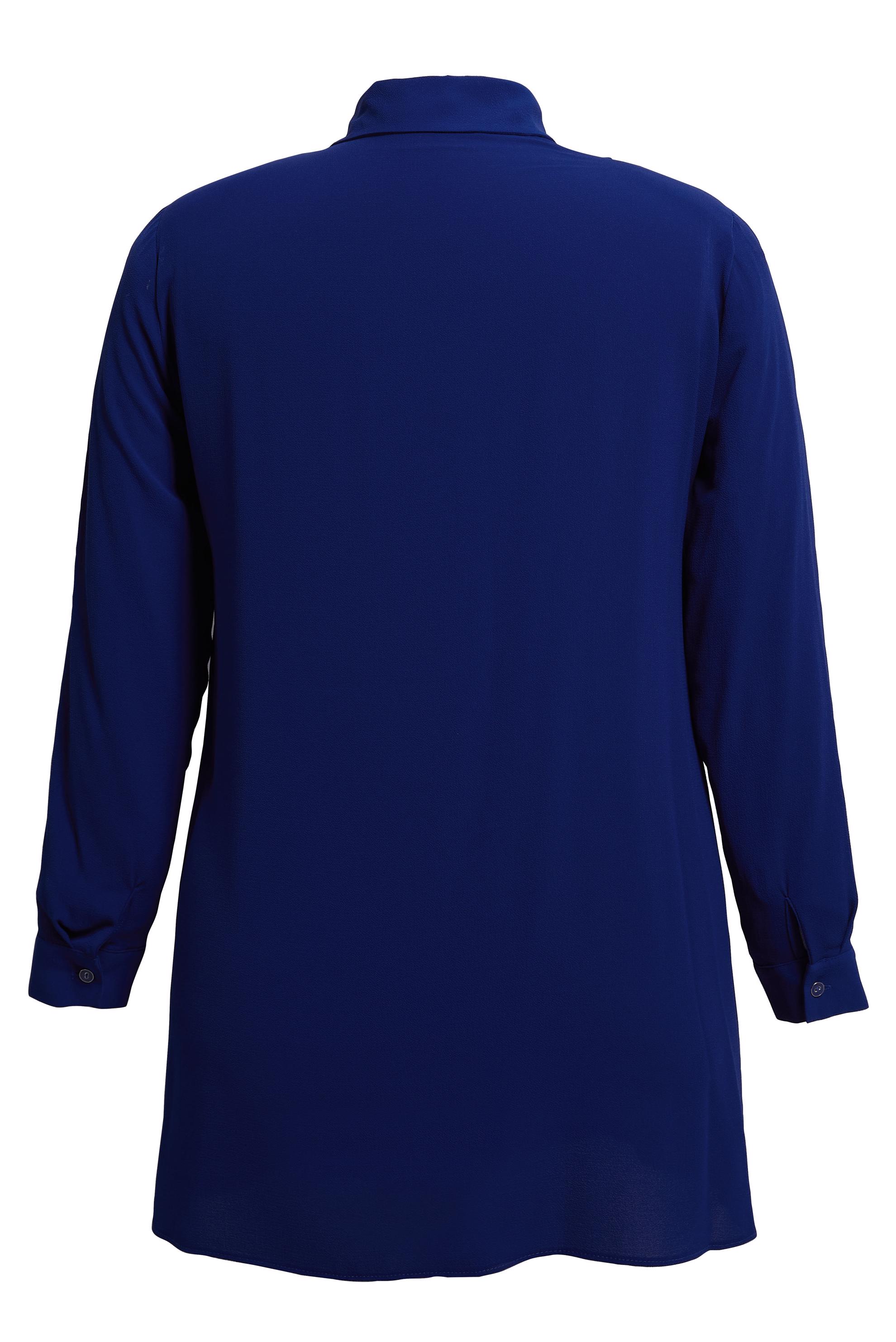 Tesettür giyim LACİVERT PİLİSE DETAYLI BÜYÜK BEDEN TUNİK 20401