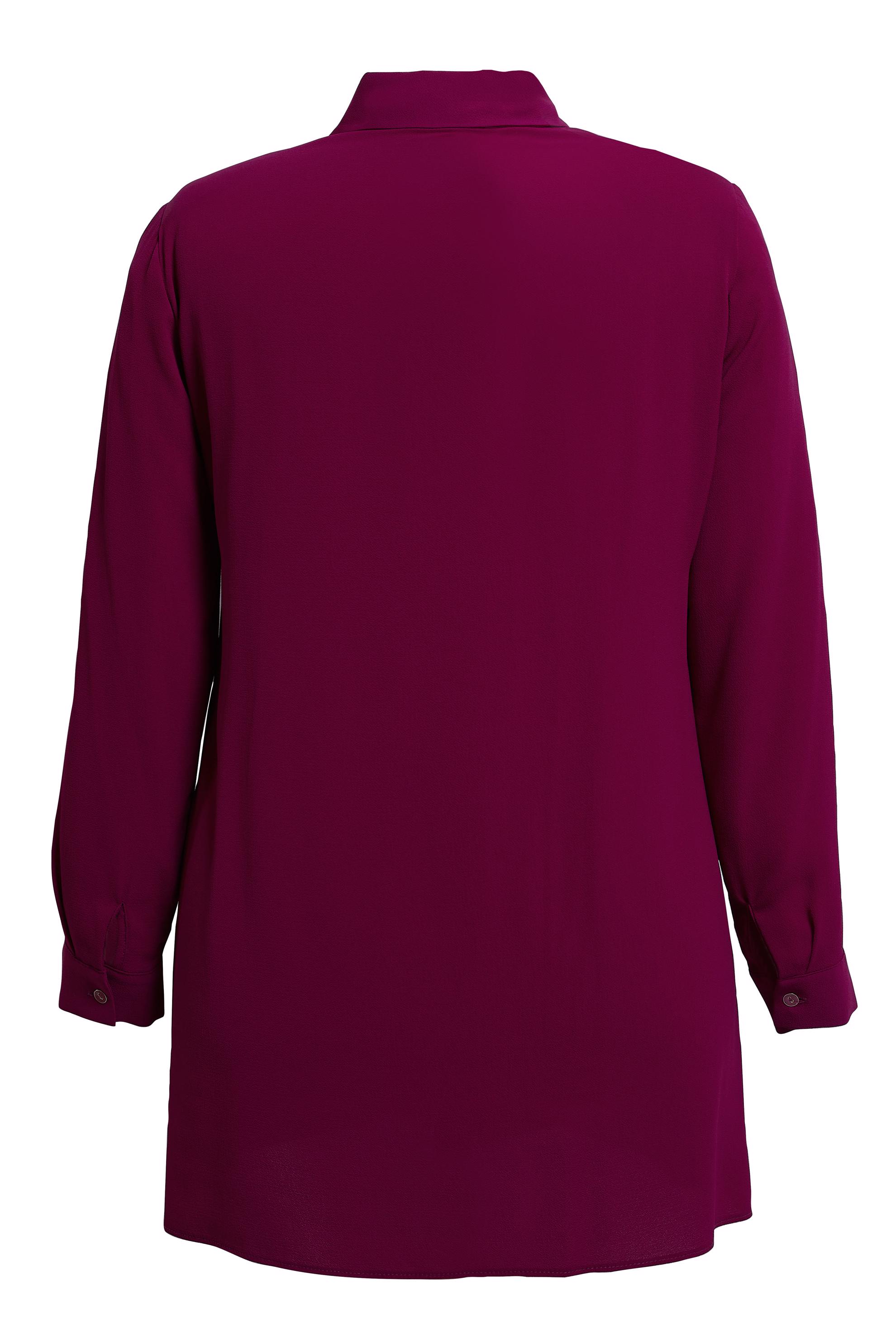 Tesettür giyim MOR PİLİSE DETAYLI BÜYÜK BEDEN TUNİK 20401